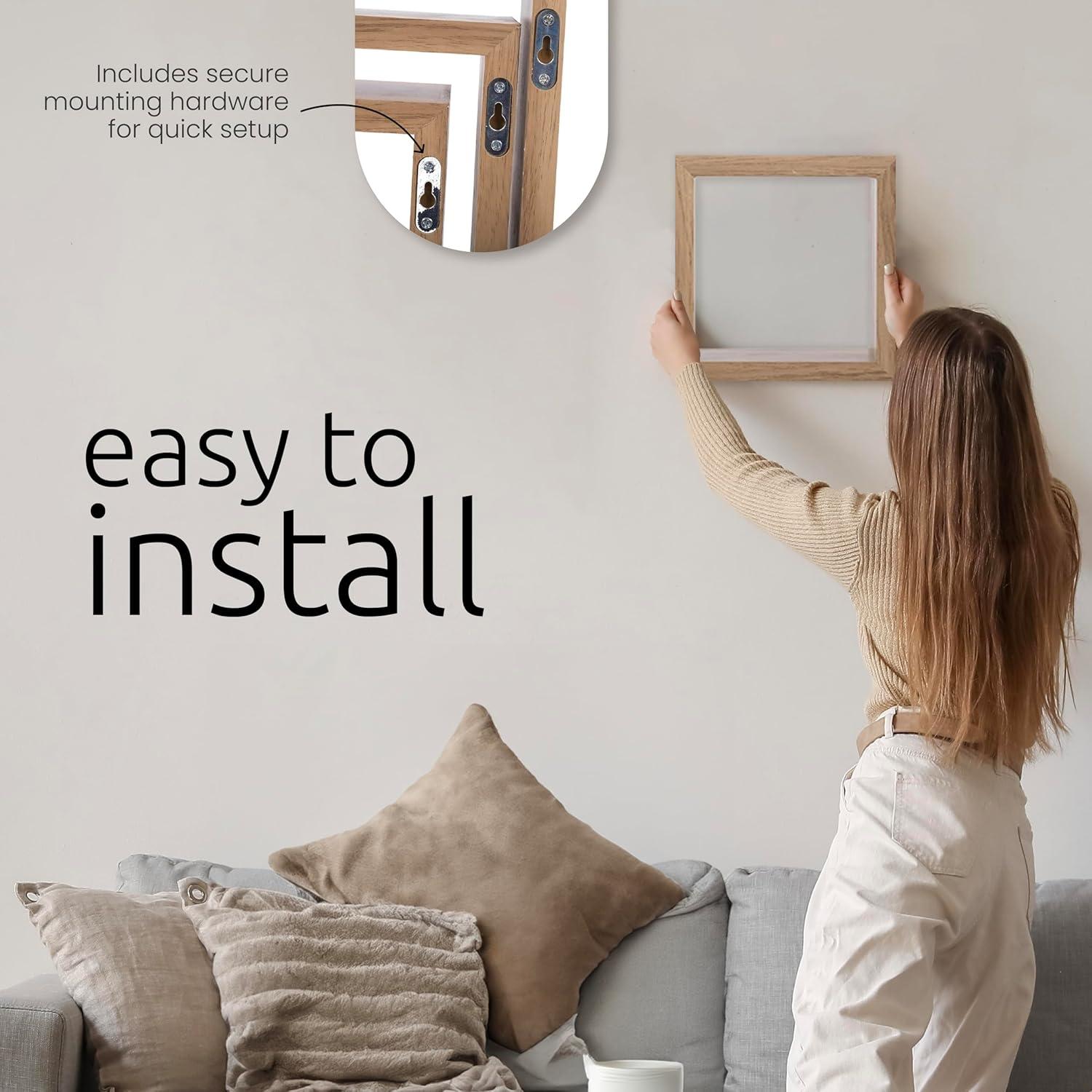 kieragrace KG Moderno Cubo Flotante Estantes de Pared Espresso de Madera Diseñada