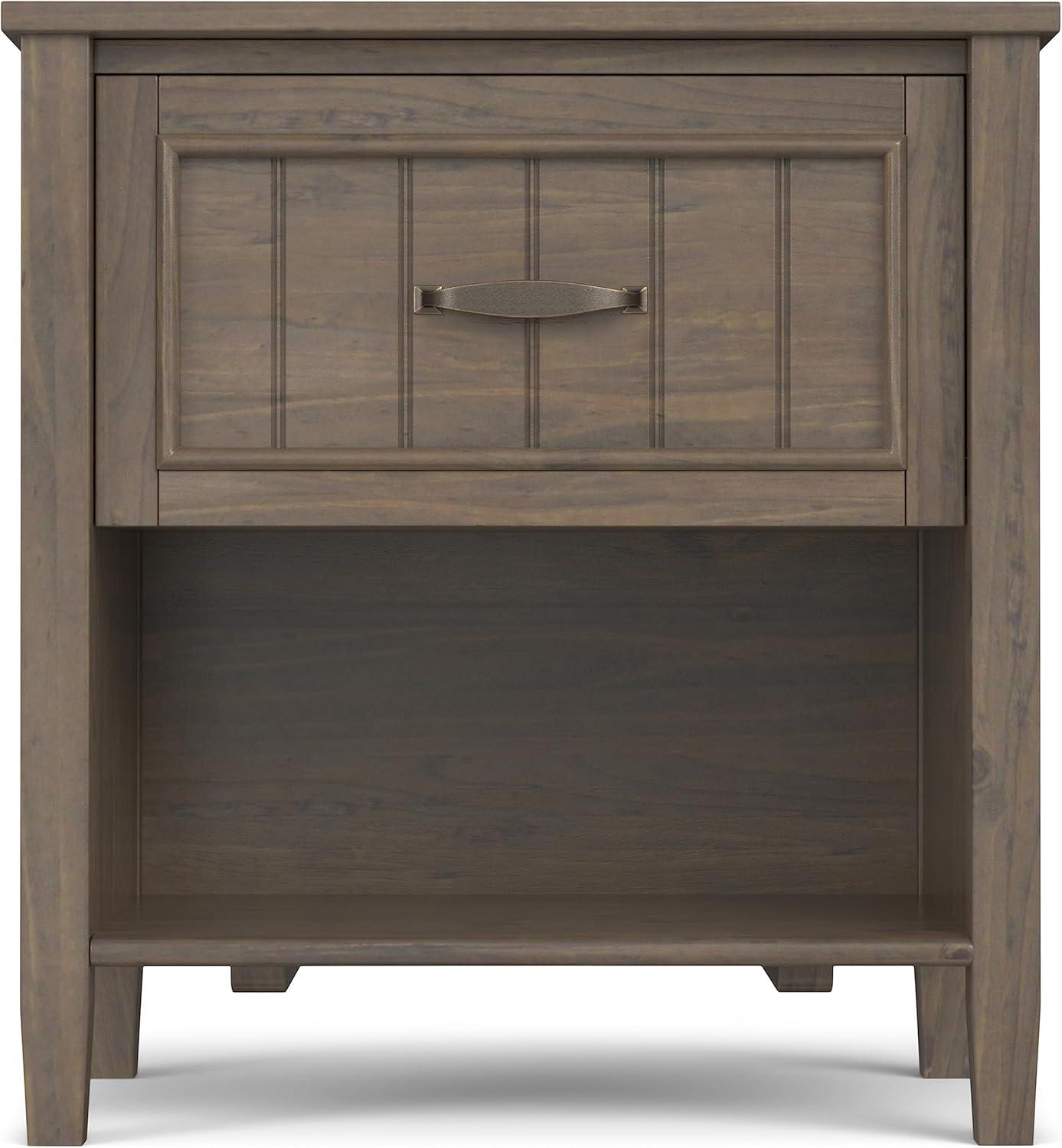 Simpli Home 24"W Solid Wood Bedside Table with Drawer