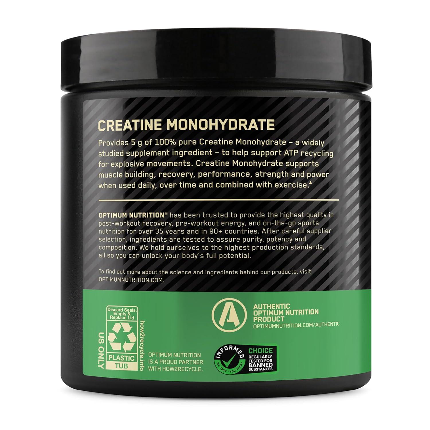 Optimum Nutrition Creatine Sports Nutrition Supplement Powder - 300g: Energy, Dieting, Powder Form