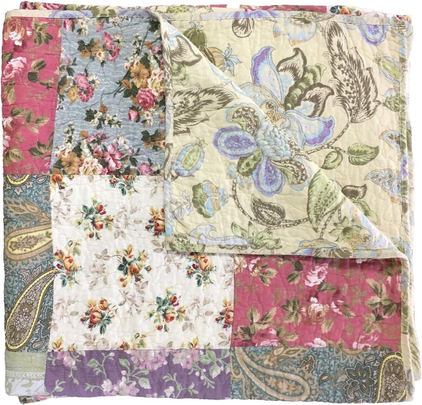 Greenland Home Fashion Blooming Prairie Quilt And Sham Bonus Set - Multi