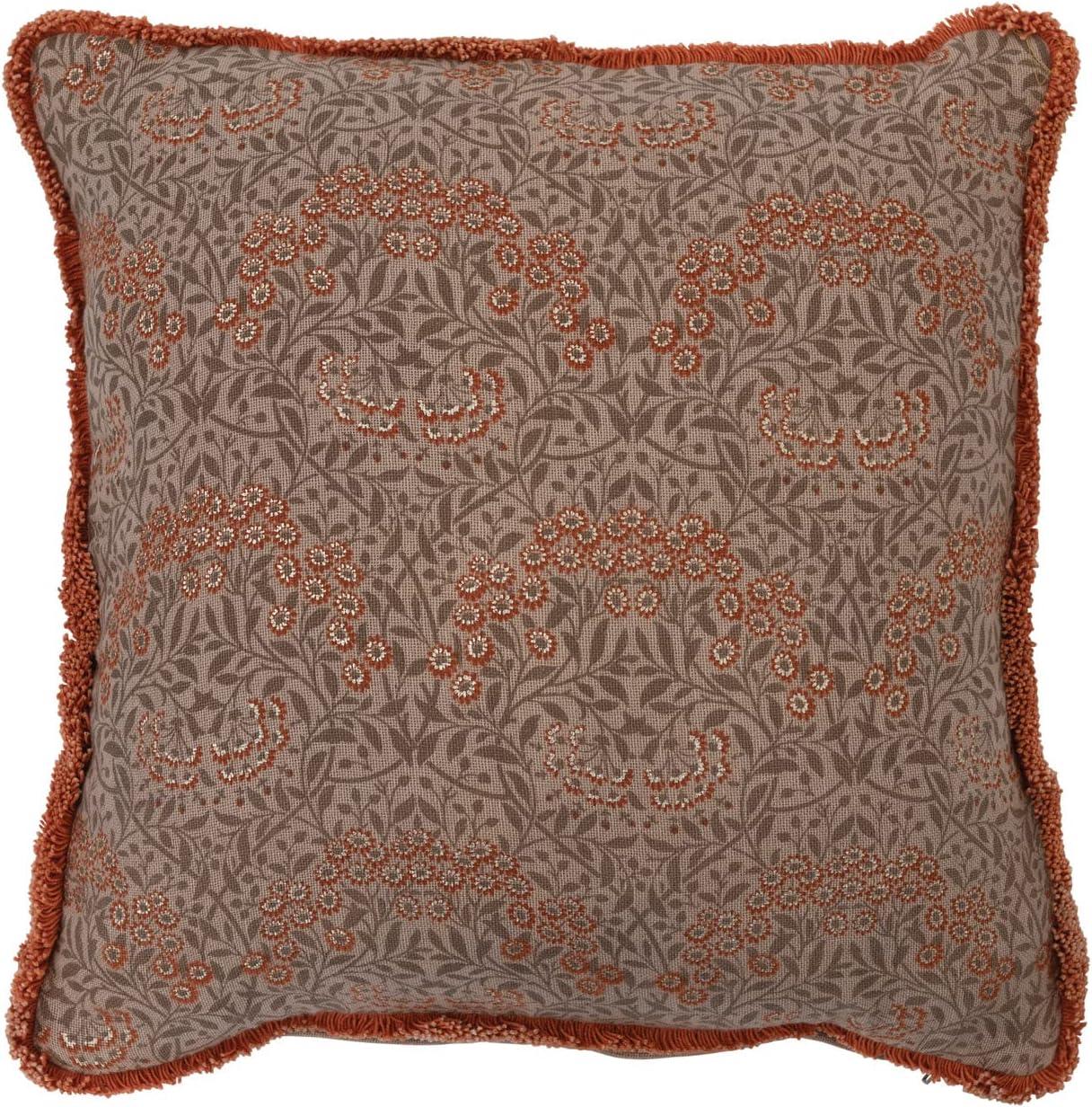 Creative Co-Op Fringed Cotton Reversible Throw Pillow