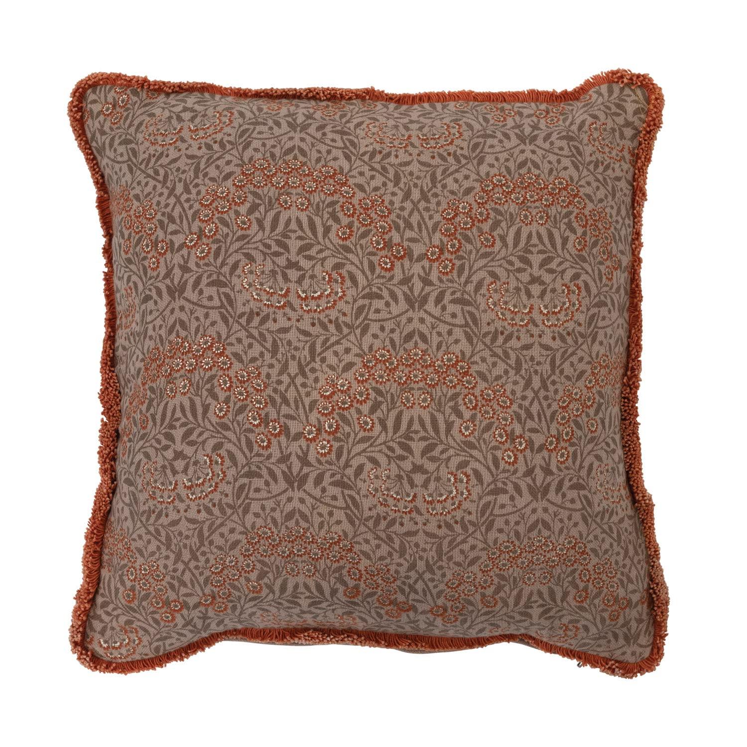 Creative Co-Op Fringed Cotton Reversible Throw Pillow