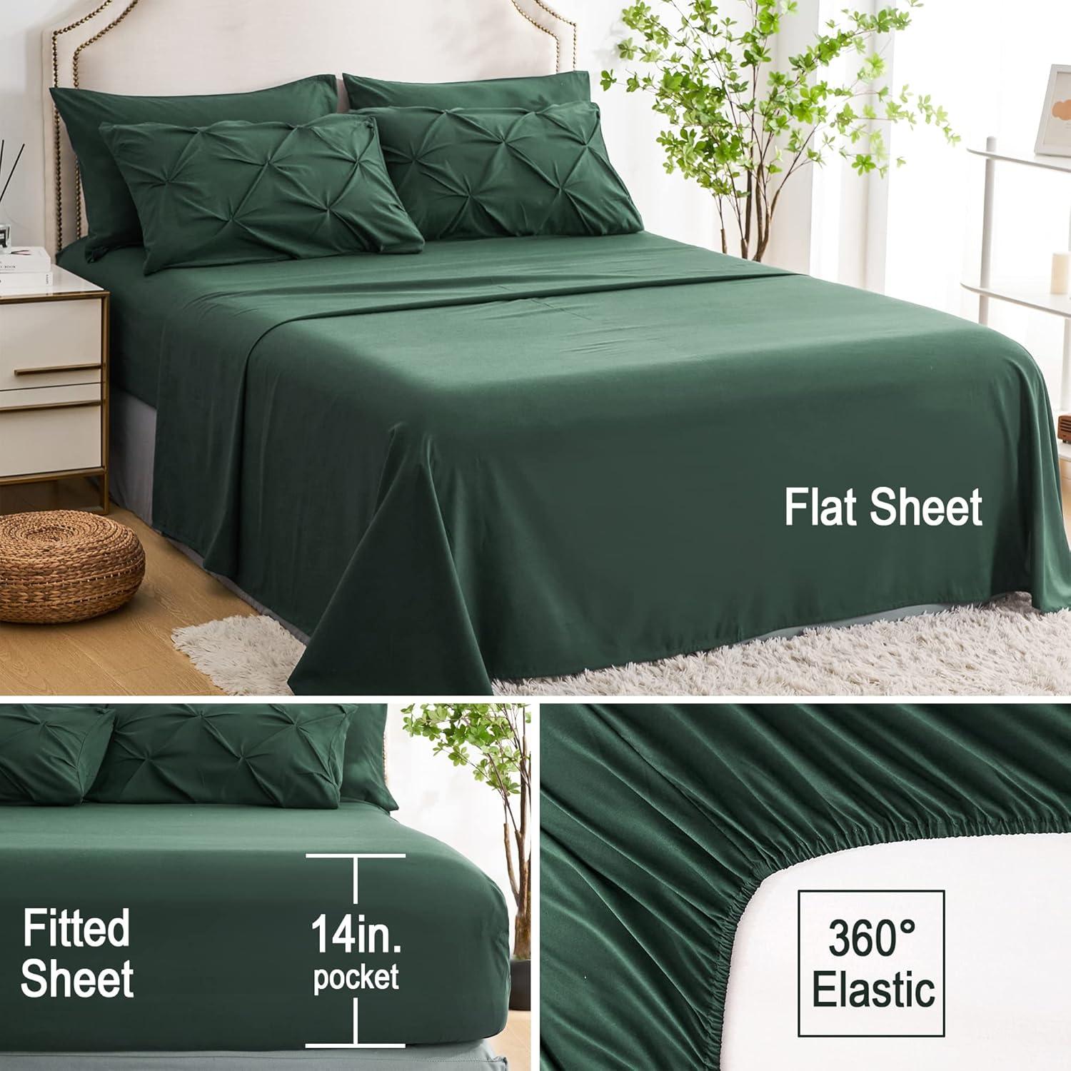 Comforter Set Olive Green - 7 Piece - King