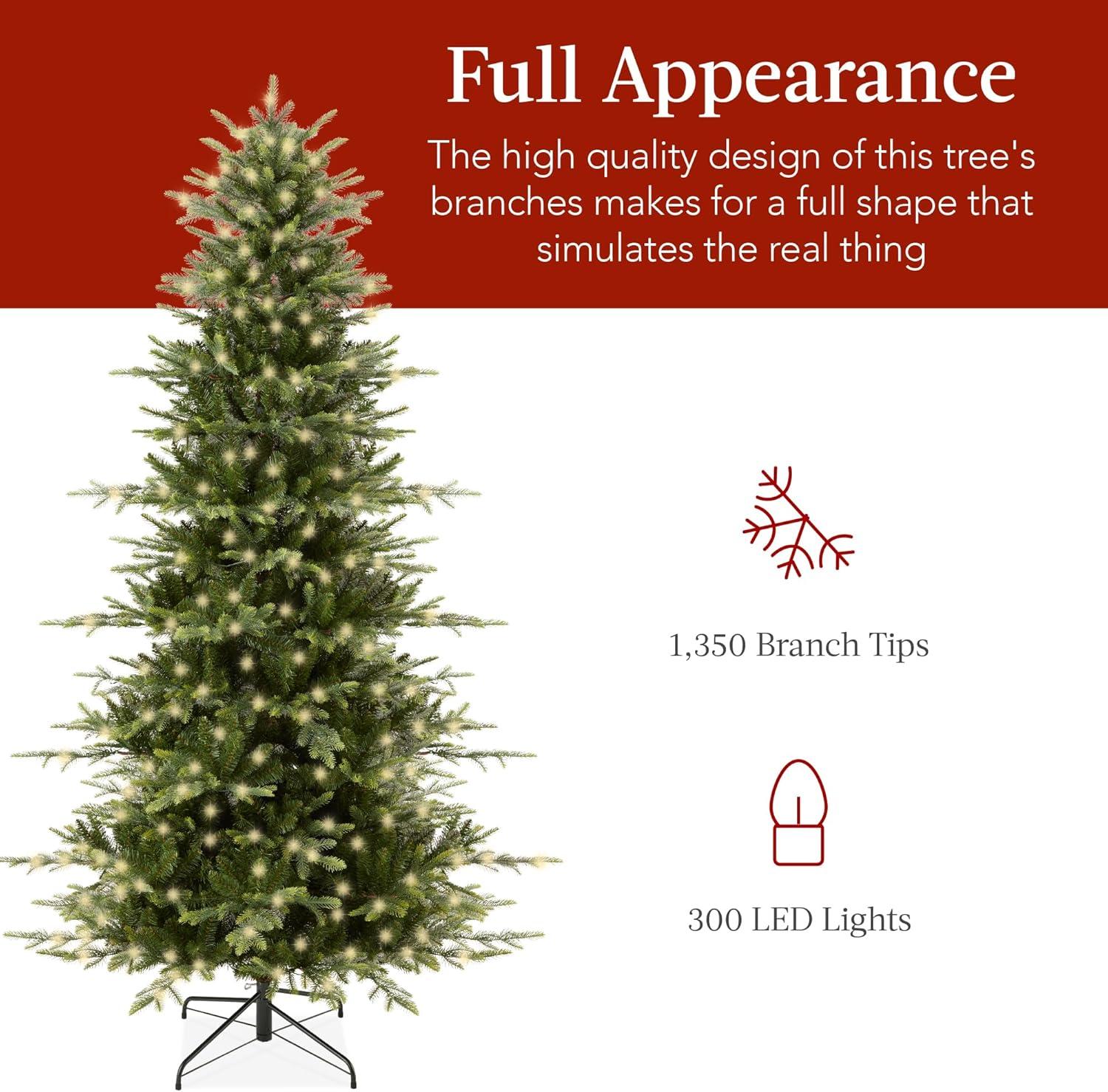 6ft Pre-Lit Multicolor LED Aspen Fir Christmas Tree