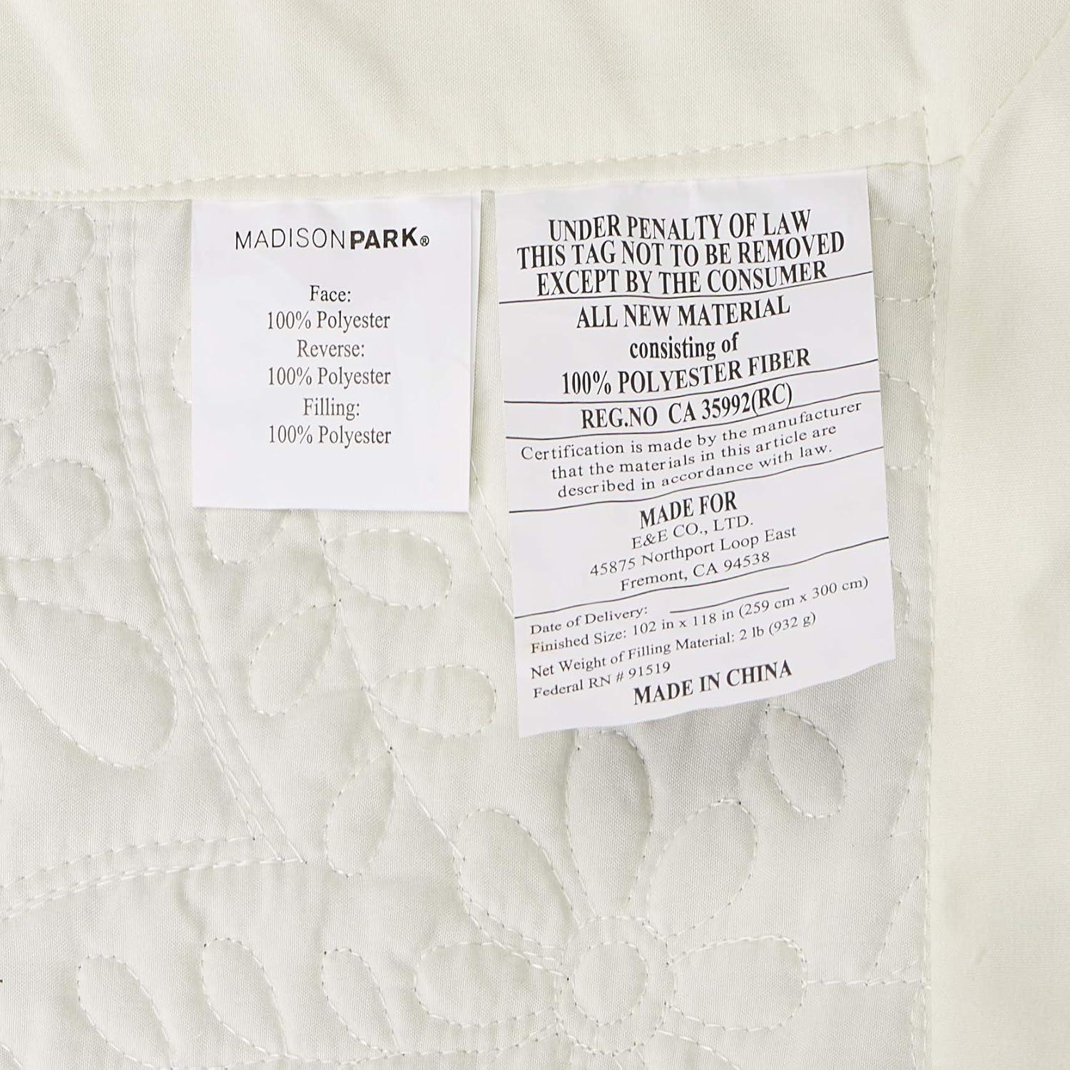 Madison Park 5 Piece Reversible Bedspread Set