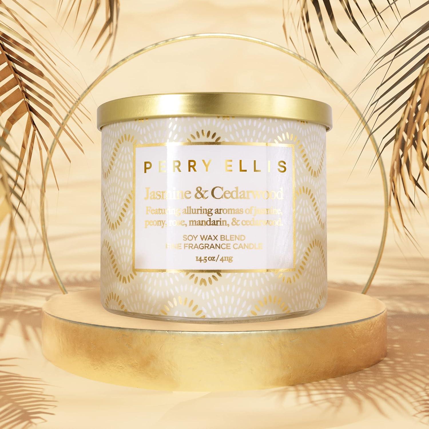 Perry Ellis Eveyday Jasmine & Cedarwood Scented Candle