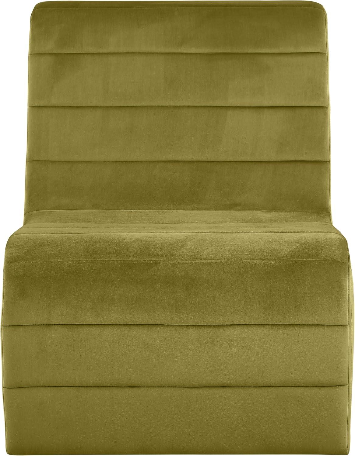 Meridian Furniture Ivy Olive Velvet Accent Chair