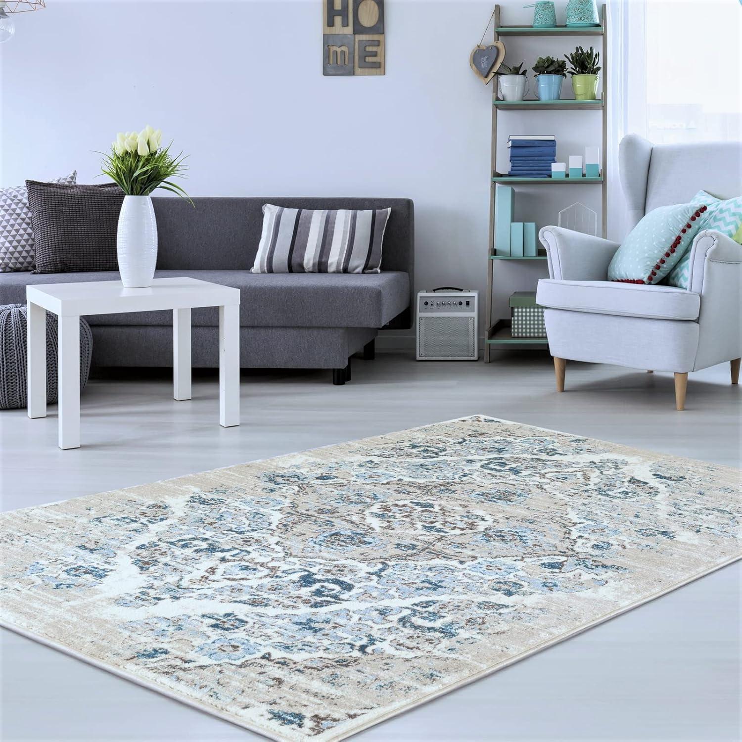 Luxe Weavers Victoria Collection Floral Area Rug