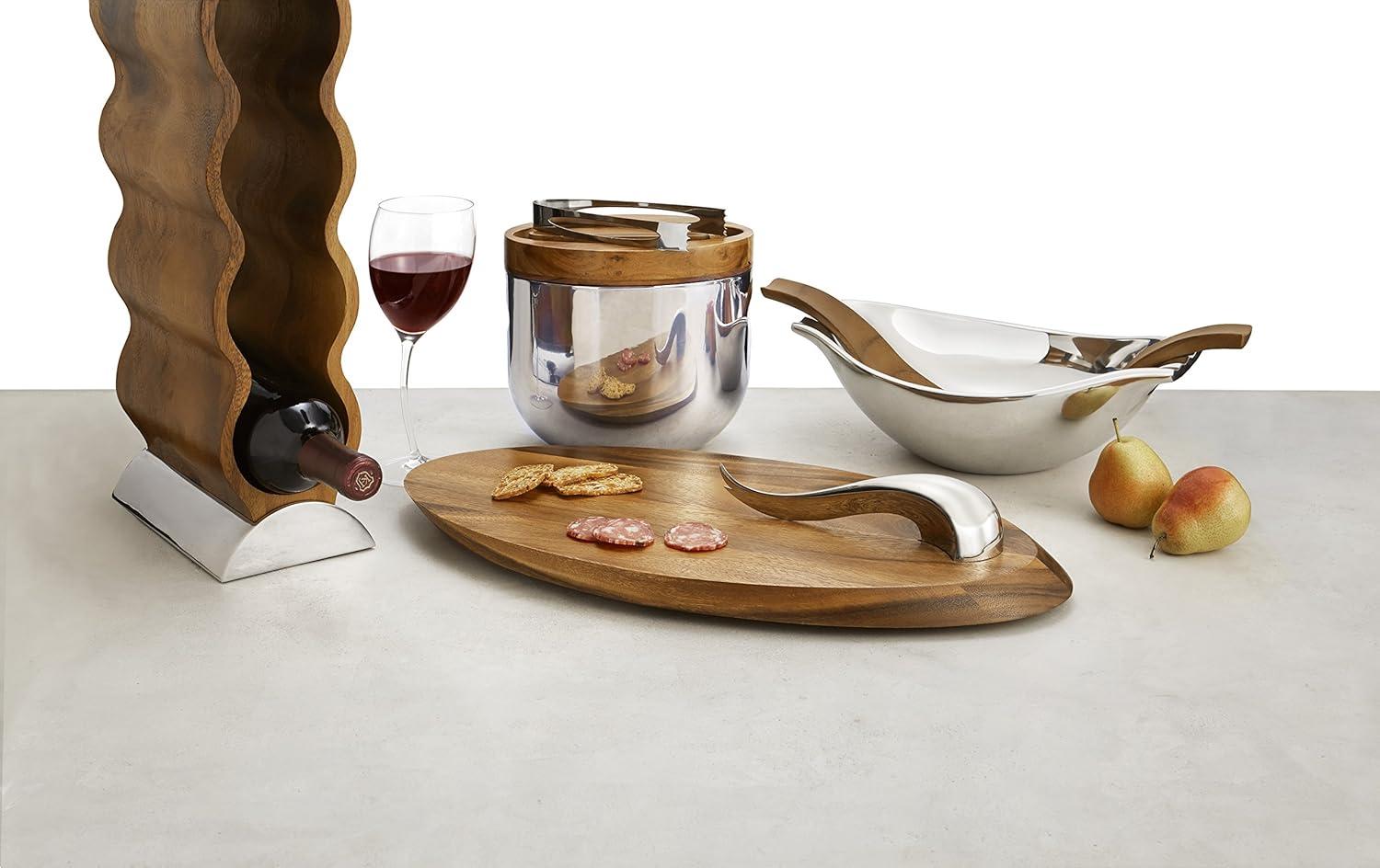 Nambé Nambe Swoop Cheese Board W/ Knife