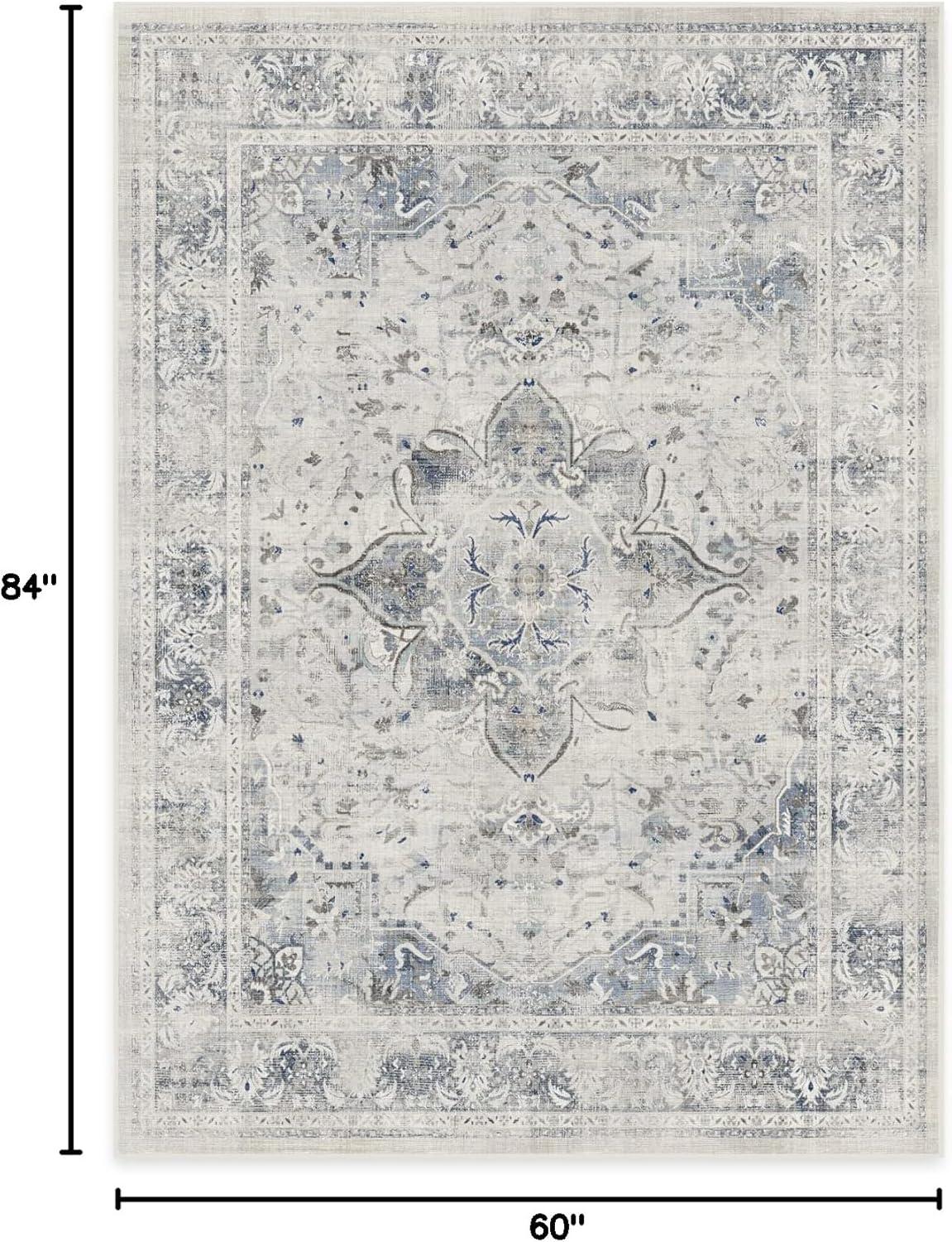 Ruggable Sarrah Washable Vintage Persian Distressed Flatwoven Area Rug