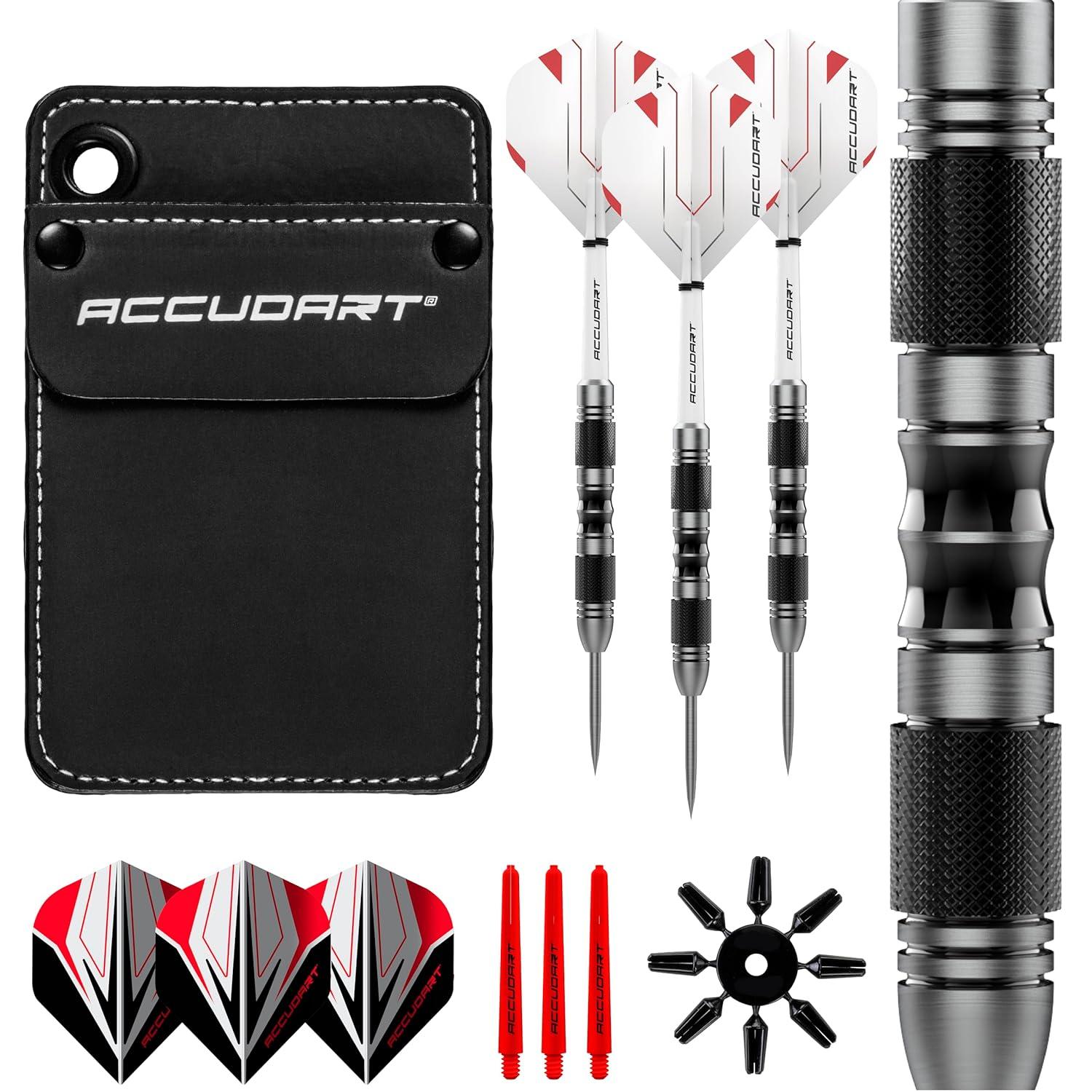 Accudart Steel Tip, Stainless Steel Finish Barrel, Set 3.5