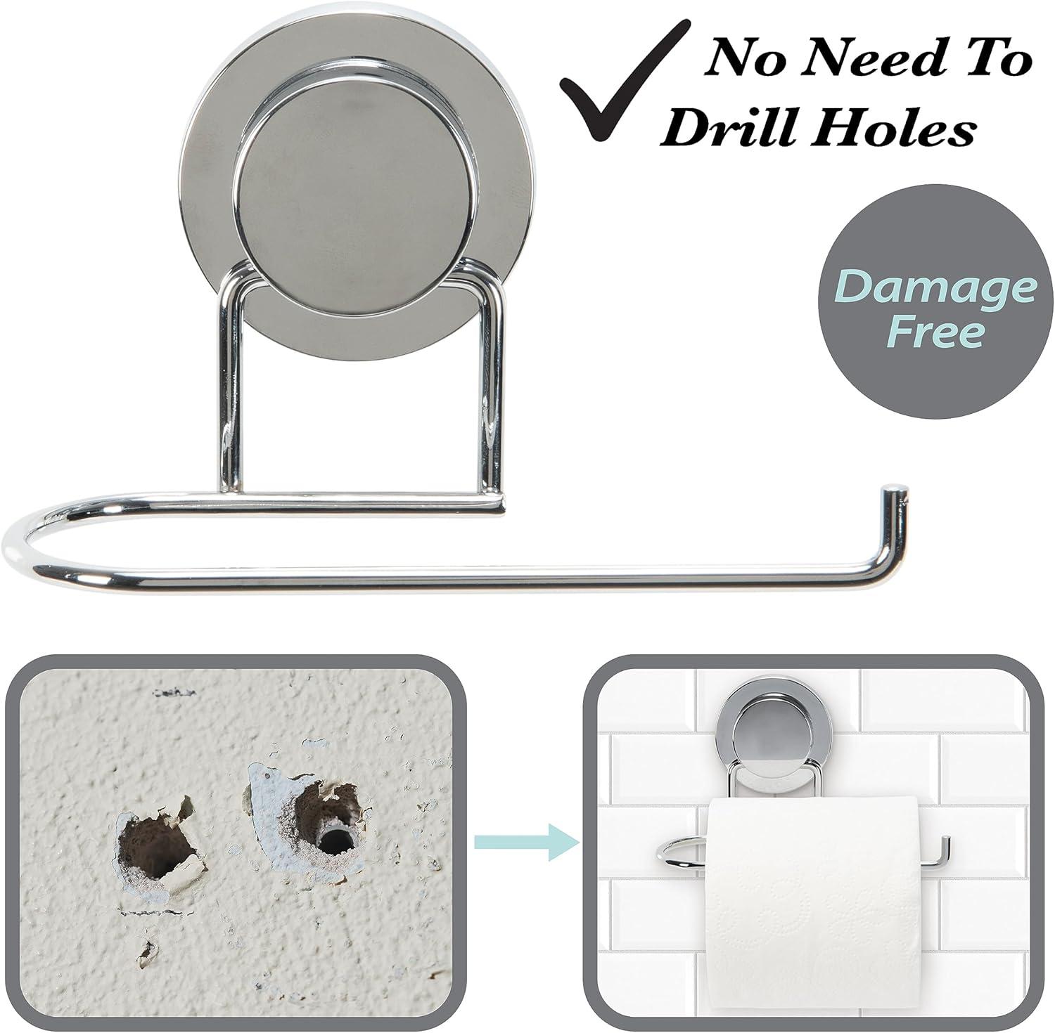 Bath Bliss Wall Mounted Toilet Paper Holder 10084-CHR