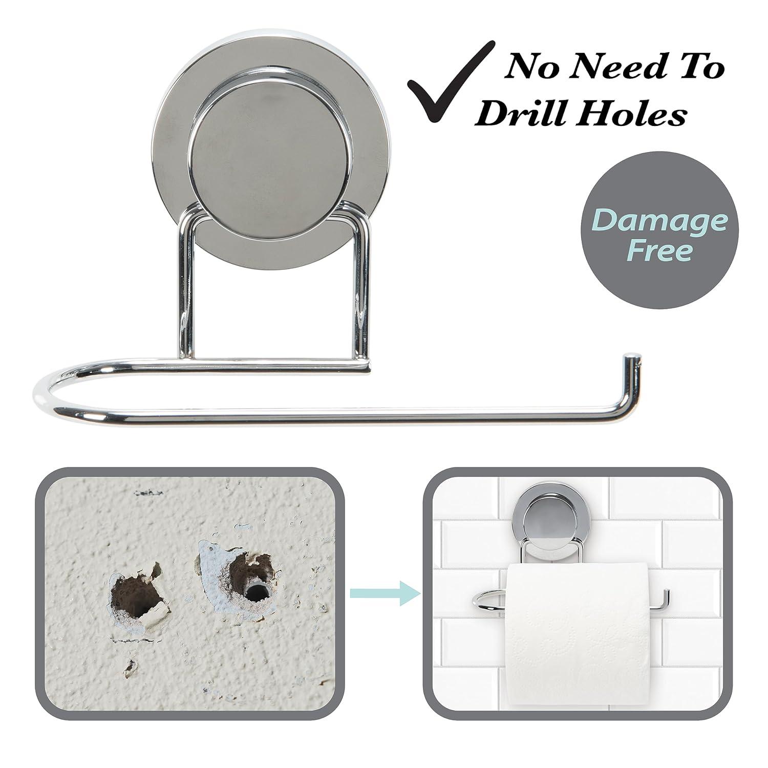 Bath Bliss Wall Mounted Toilet Paper Holder 10084-CHR