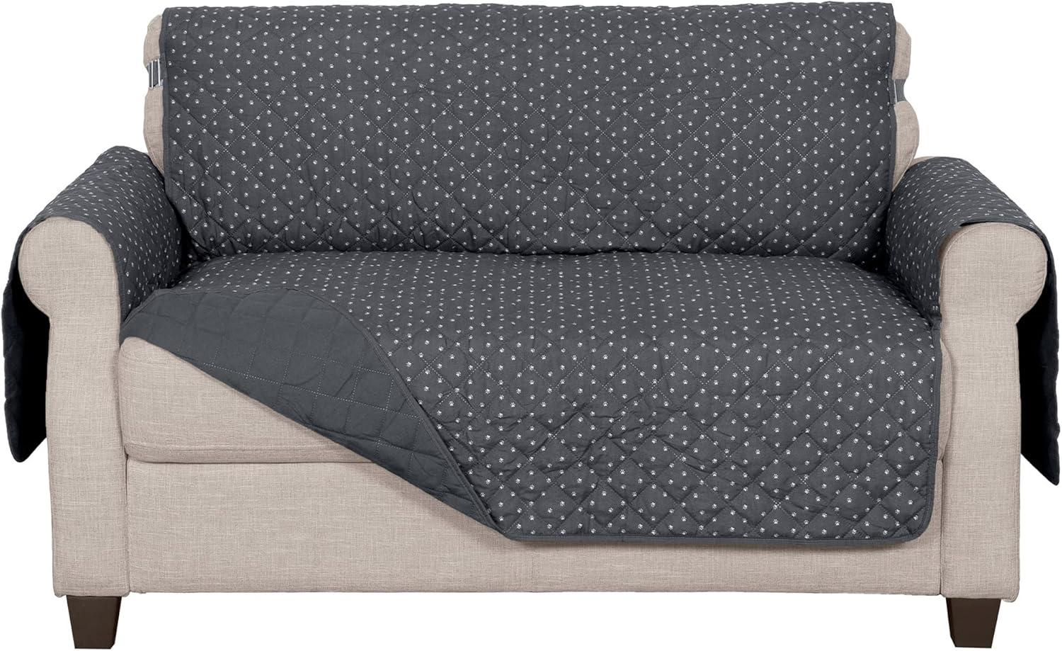 FurHaven Reversible Water-Resistant Small Sofa Loveseat Cover Furniture Protector