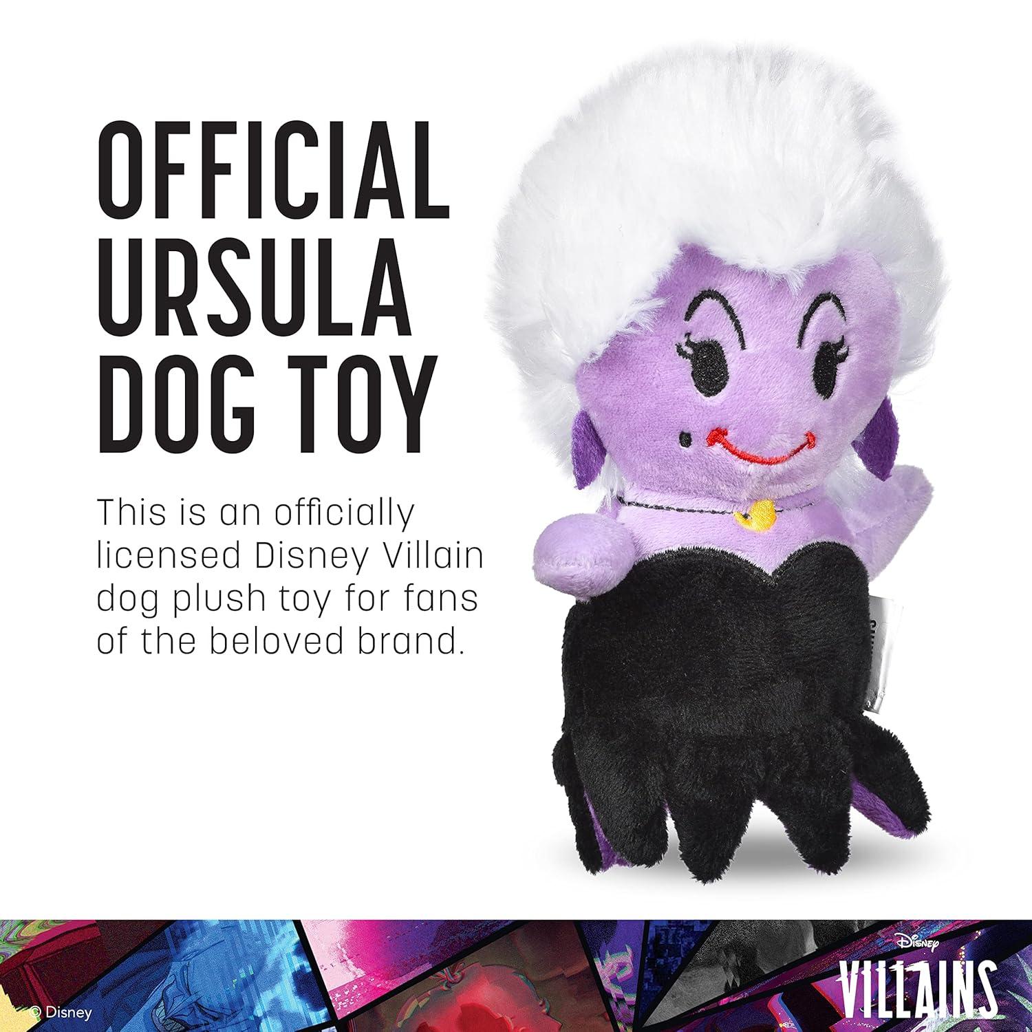 Disney for Pets Disney Villains Ursula 9" Plush Toy for Dogs - Ursula Plush Dog Toy - Movie Toys for All Dogs All Breed Sizes, Official Dog Toy Product of Disney for Pets