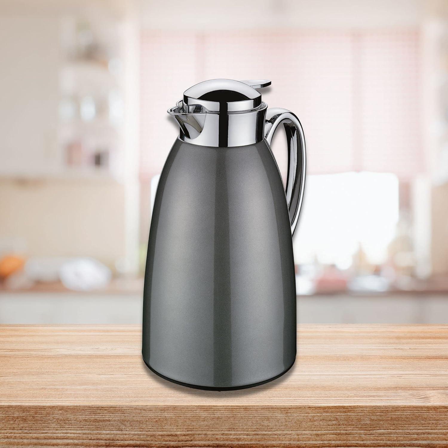 Cilio "Venezia" Insulated Server, glass liner, Gray, 34 fl. oz.