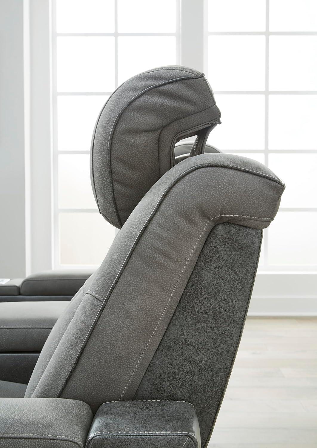Signature Design by Ashley Next-Gen DuraPella Contemporary Power Reclining Loveseat with Adjustable Headrest