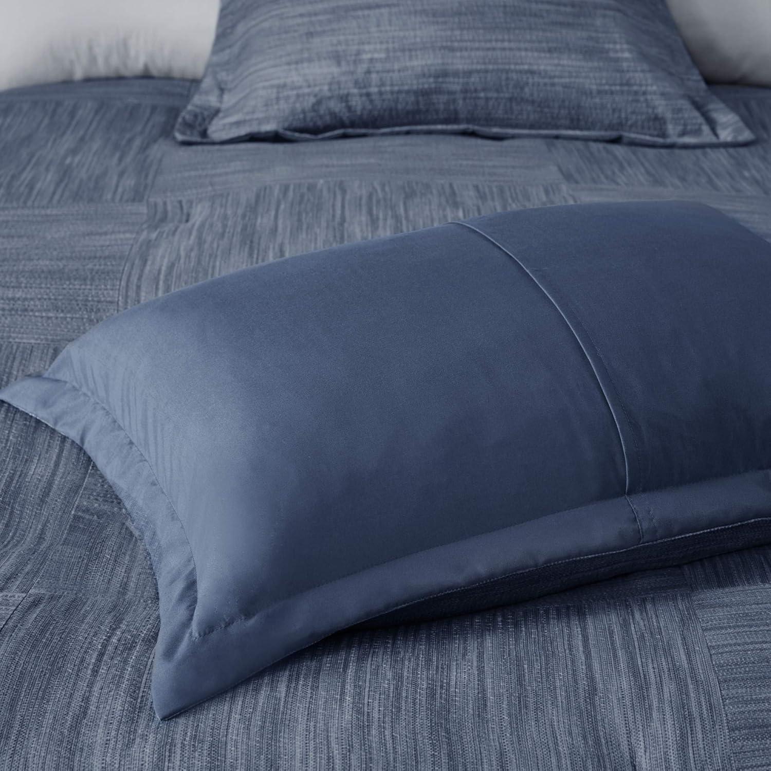 Madison Park Walter 7 Piece Printed Weave Seersucker Comforter Set