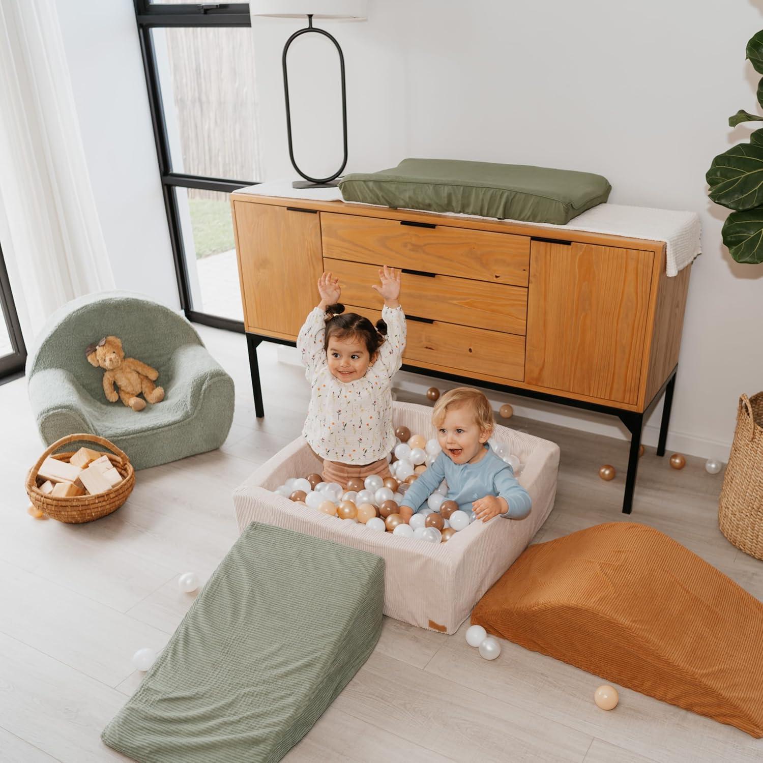 Fun Climbing Toy Set for Toddlers 1-3 - Includes Tunnel, Ball Pit & Climbing Blocks for Endless Indoor Fun - Safe Foam Play Gym for Babies/Kids