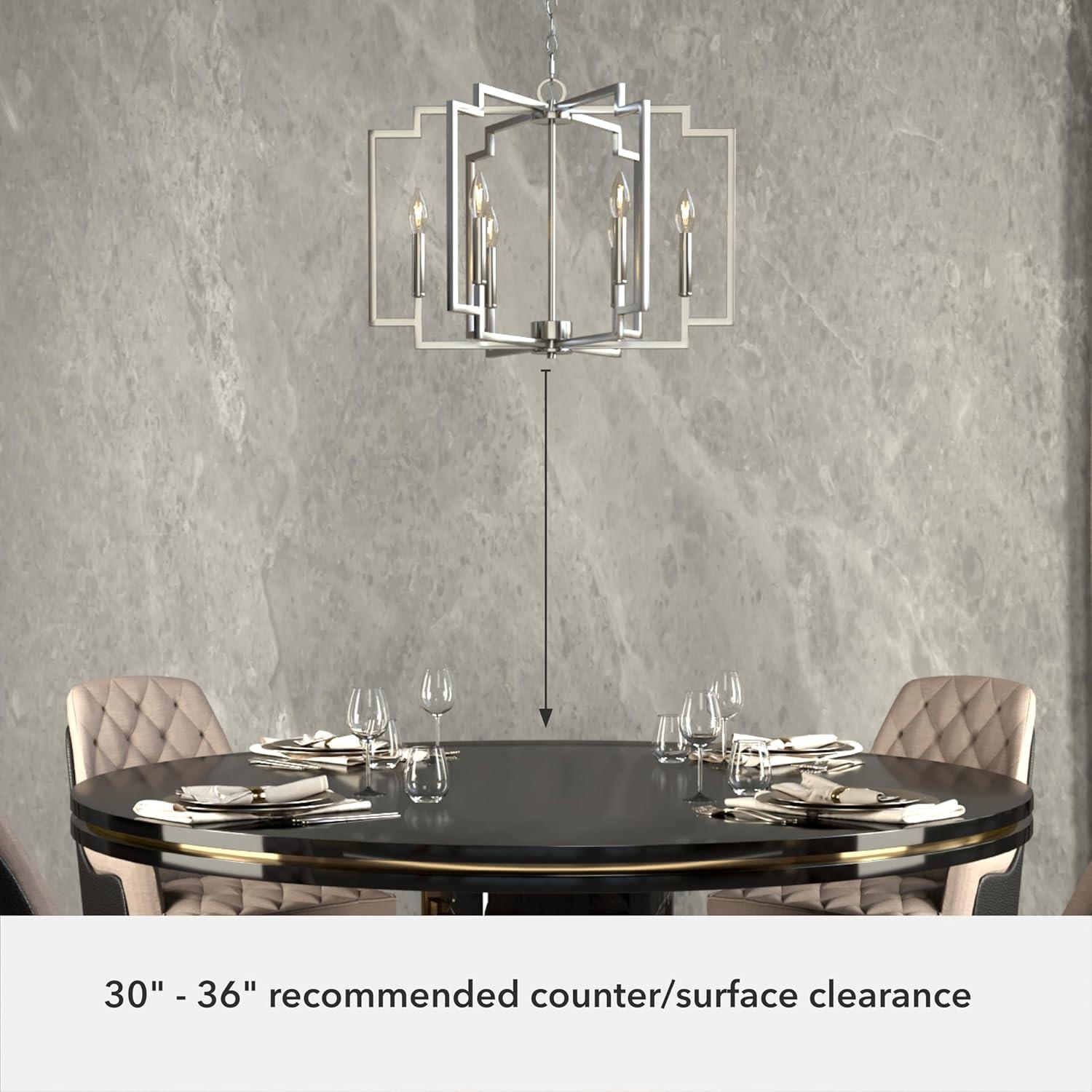 Hunter Fan Hunter 30 Inch Zoanne 6 Light Chandelier Ceiling Light Fixture