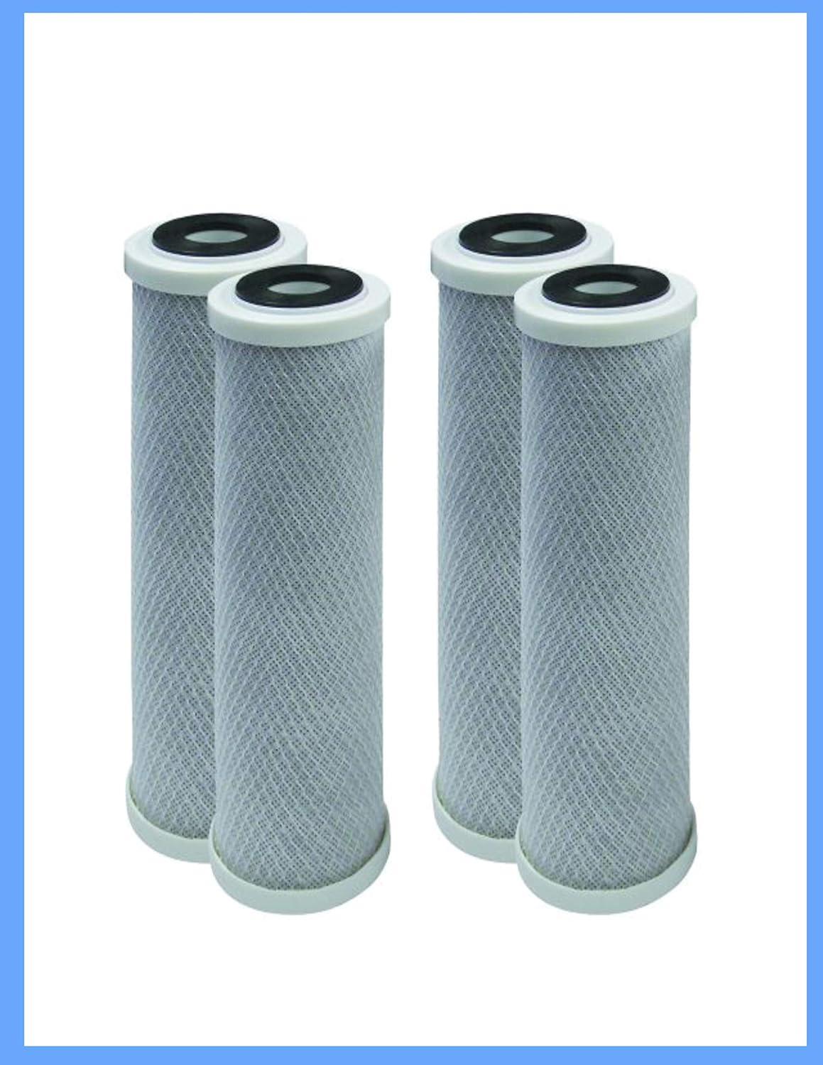 Compatible with CB3 Carbon Block Undersink Replacement Water Filters 4 Pack Cartridge by CFS