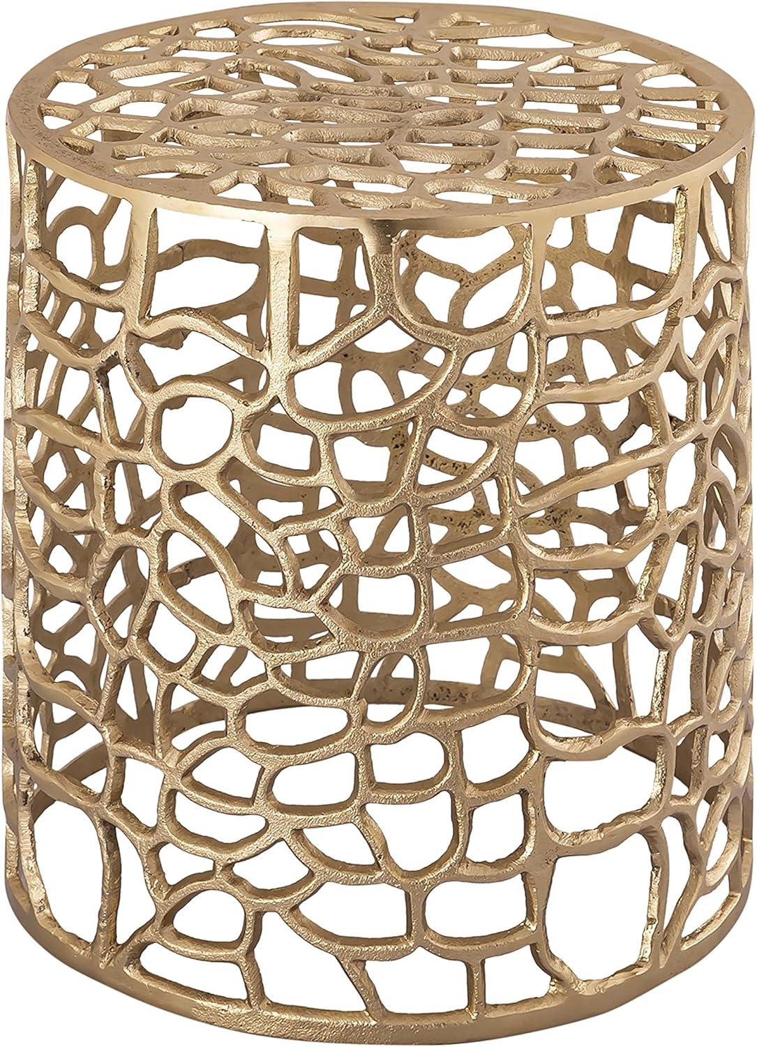 TOV Furniture Inspire Me! Home Decor Sophia Gold Round Side Table