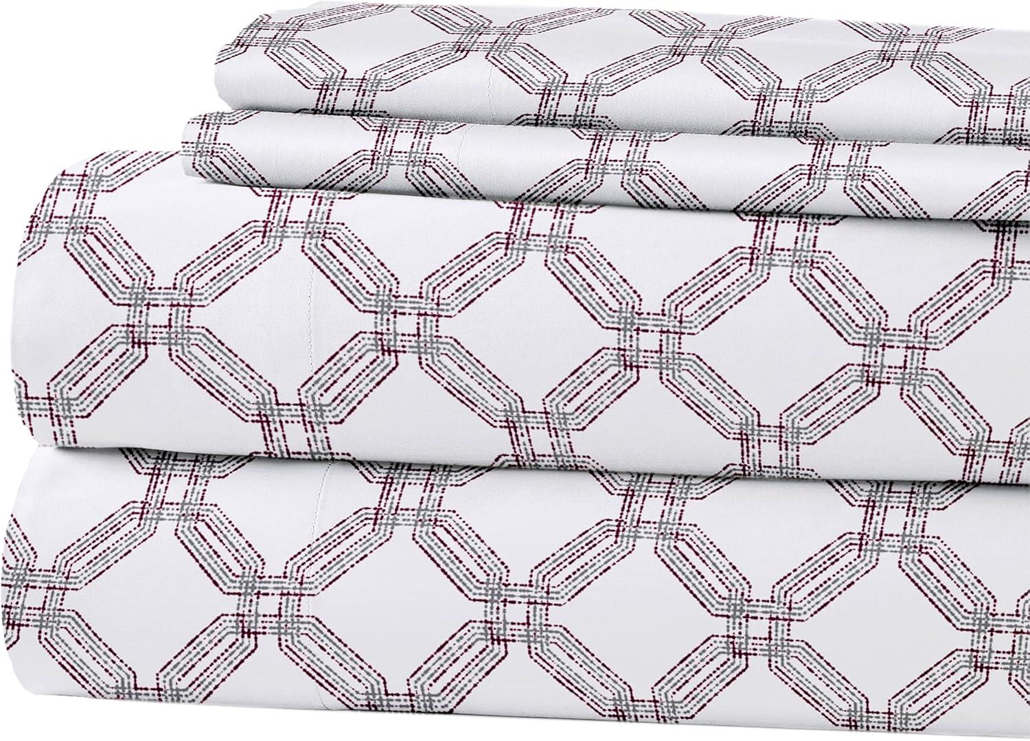 Modern Threads Printed 3 Piece Sheet Set, Cara.