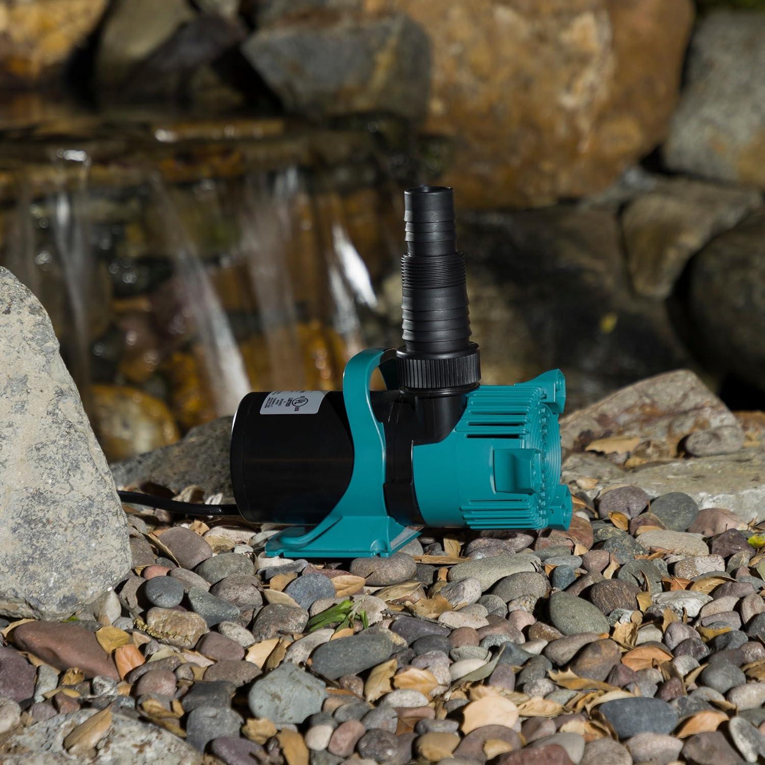 3000 GPH Teal Energy-Saving Outdoor Pump with Mesh Bag