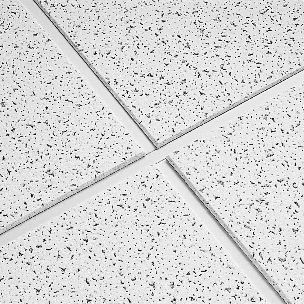 Armstrong 2x2 CORTEGA Acoustic Ceiling Tiles for Suspended Ceiling Grids, 16-tiles per pack, White