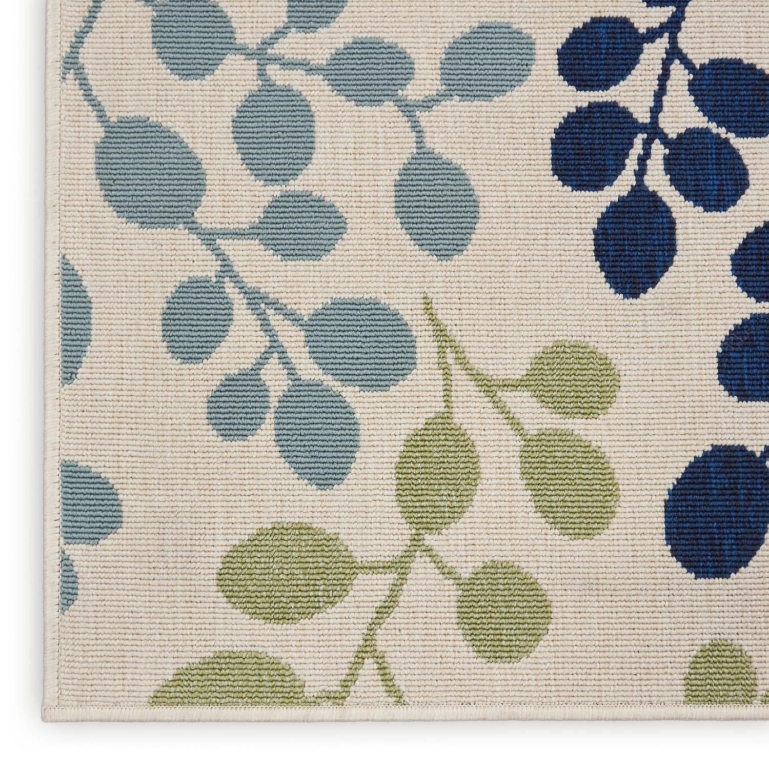 Nourison Caribbean CRB01 Indoor/outdoor Area Rug - Ivory 5'3" x 5'3"square