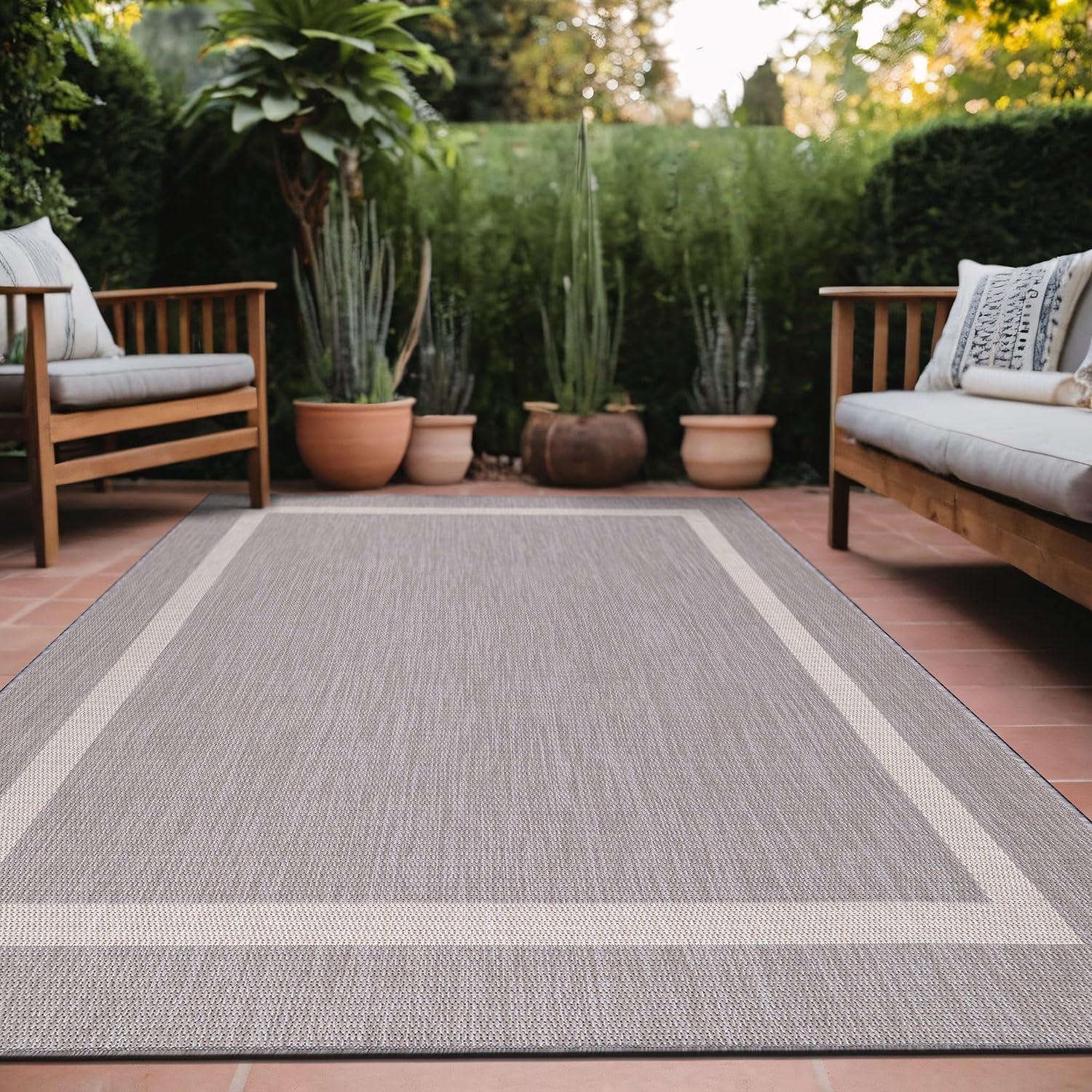 Waikiki Gray Indoor/Outdoor Rug