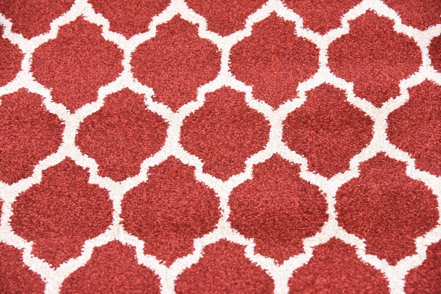 Unique Loom 2' 0 x 6' 1 Trellis Philadelphia Dark Terracotta Area Rug