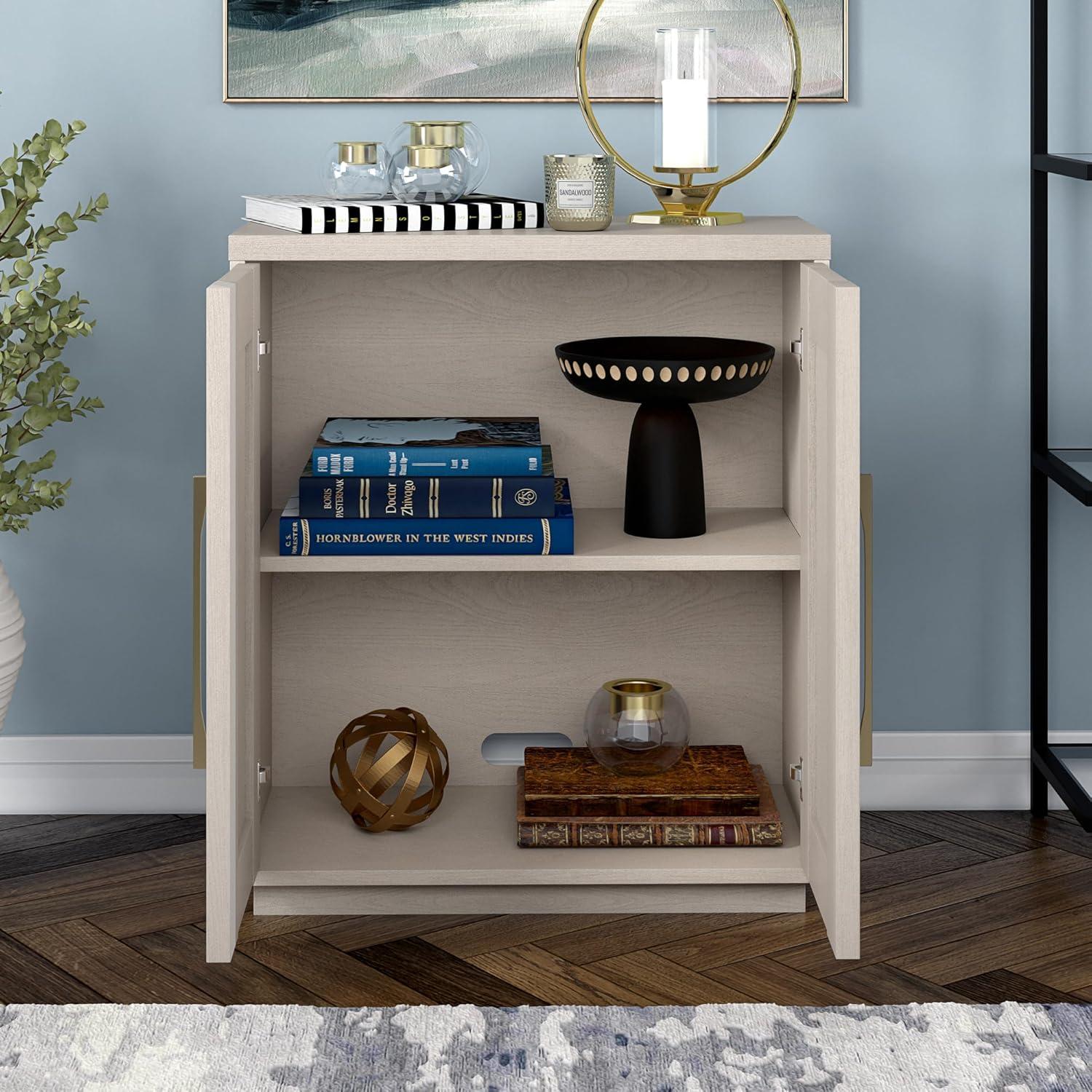 Alder White Adjustable Shelving Office Cabinet