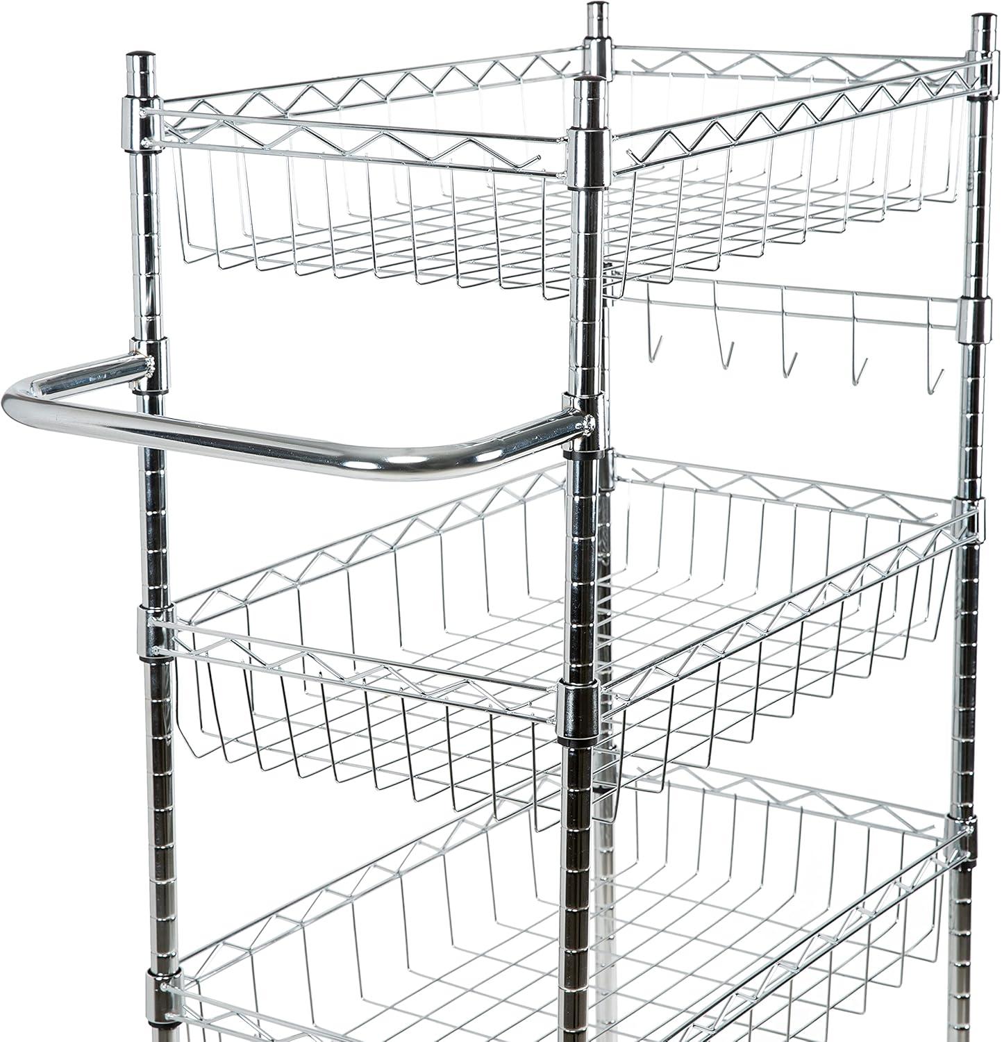 Organize It All Organize It All 4 Tier Utility Cart