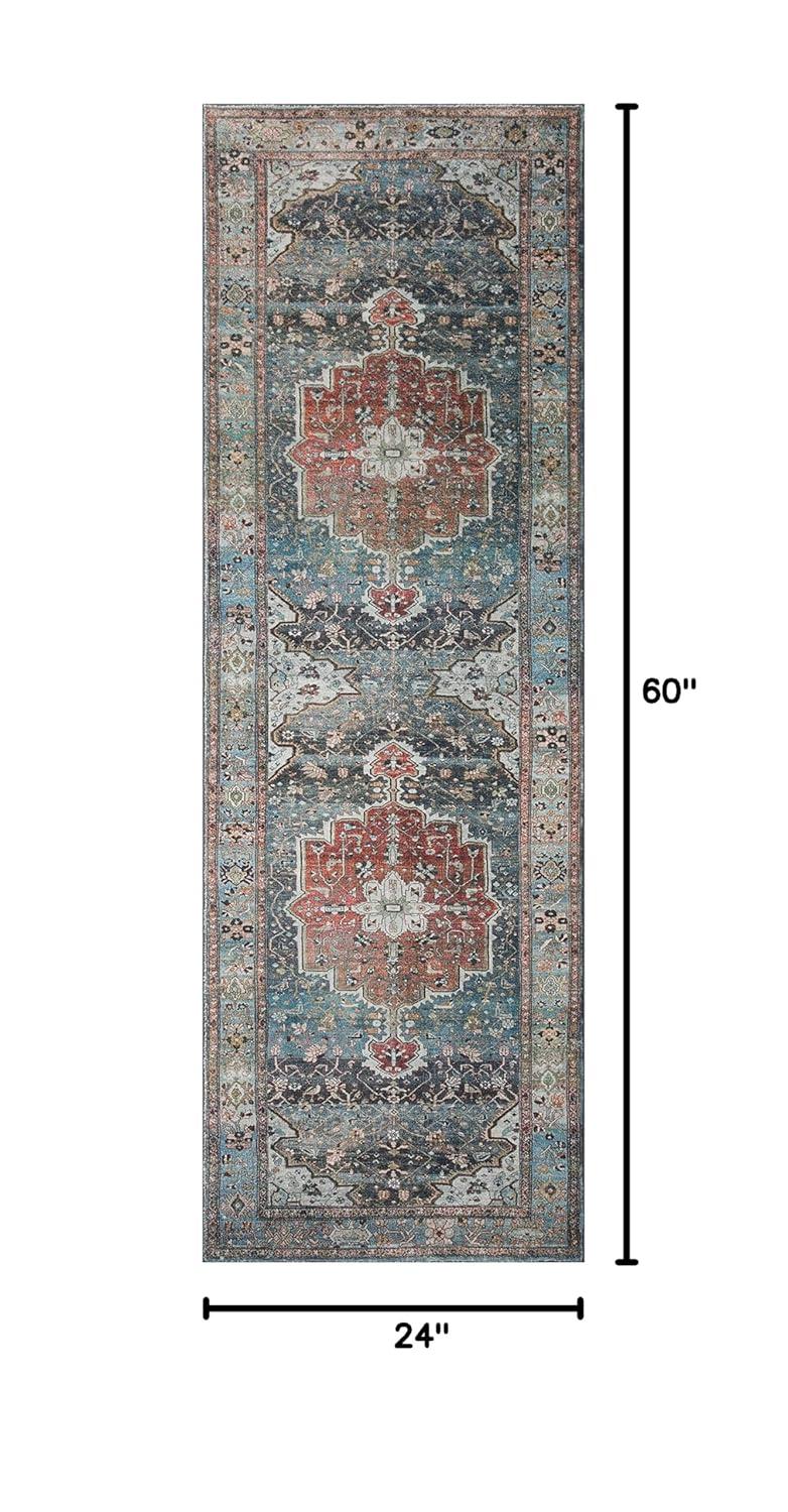Loloi II Loloi Margot Ocean/Brick Area Rug feat. CloudPile