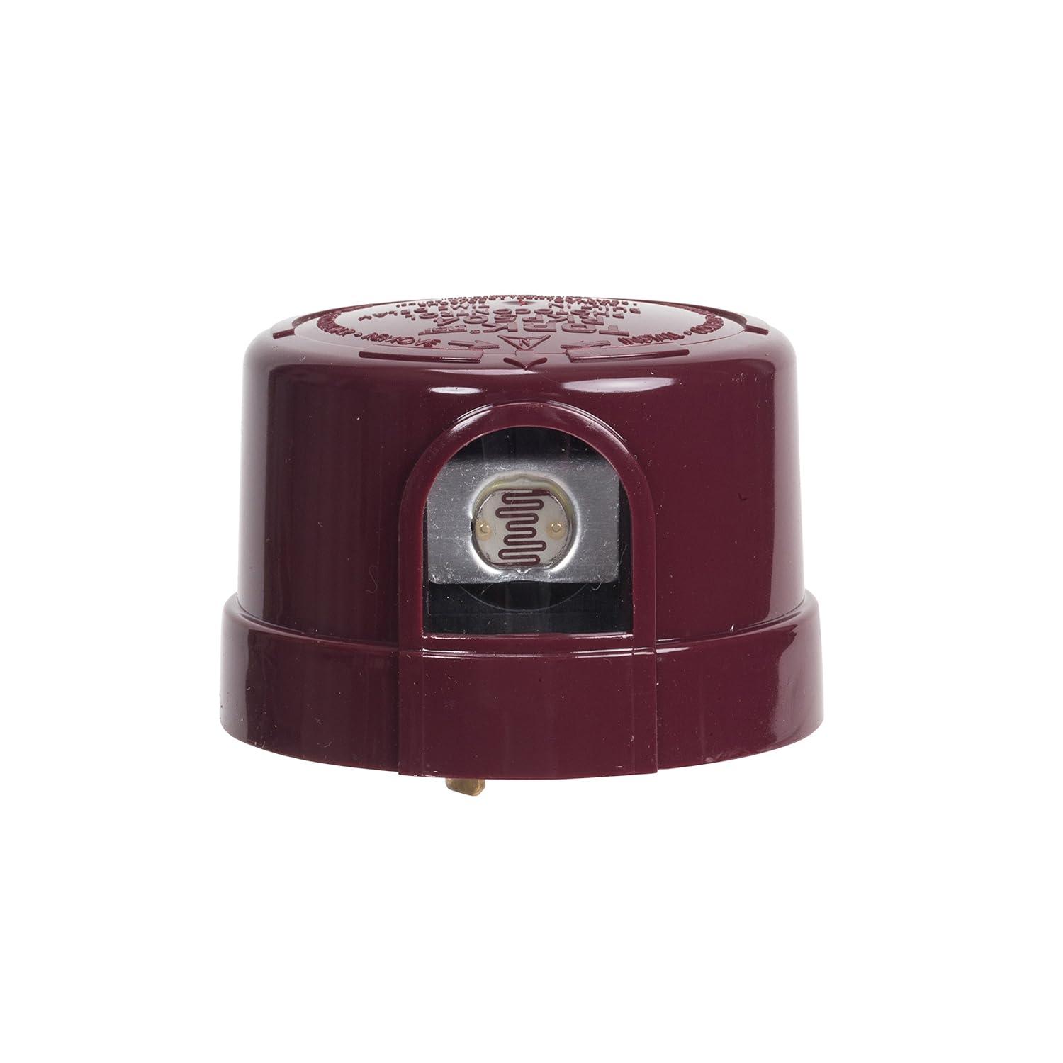 Red Twist-Lock Photocontrol for Outdoor Security Lighting