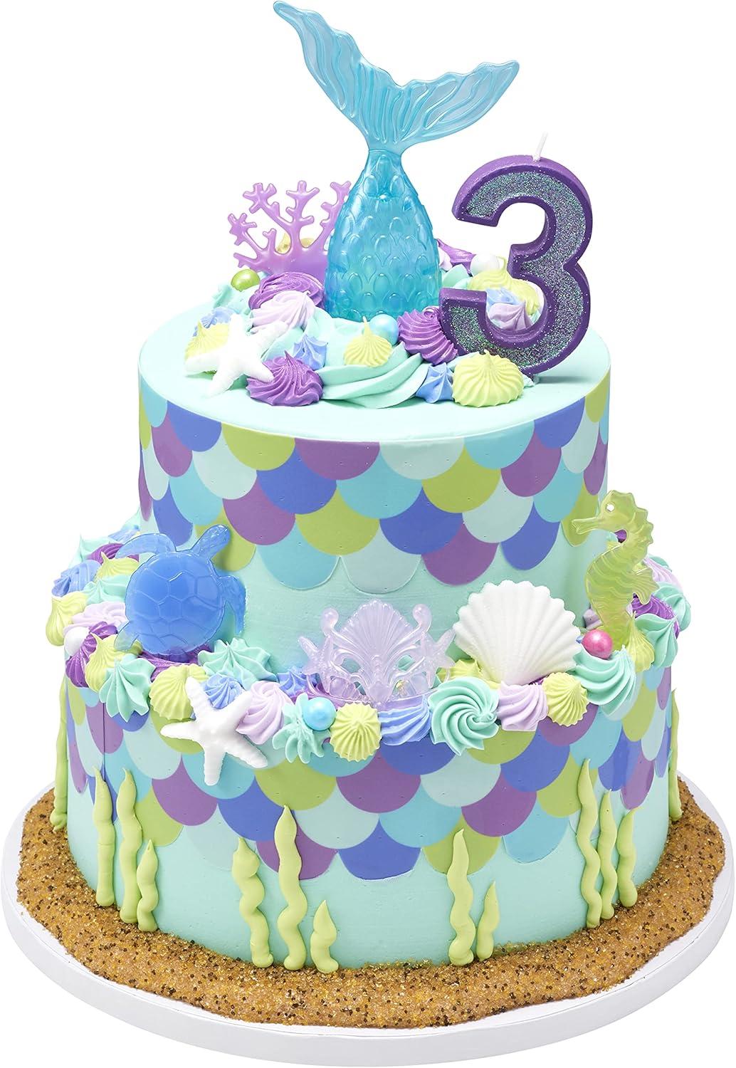 DecoPac Mystical Mermaid DecoSet Cake Topper, 1 SET, Mulitple