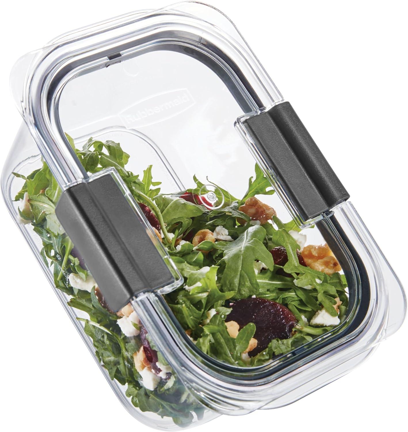 Rubbermaid Brilliance Food Storage Containers, BPA-Free Plastic, 4.7 Cup, 4 Pack | Wayfair