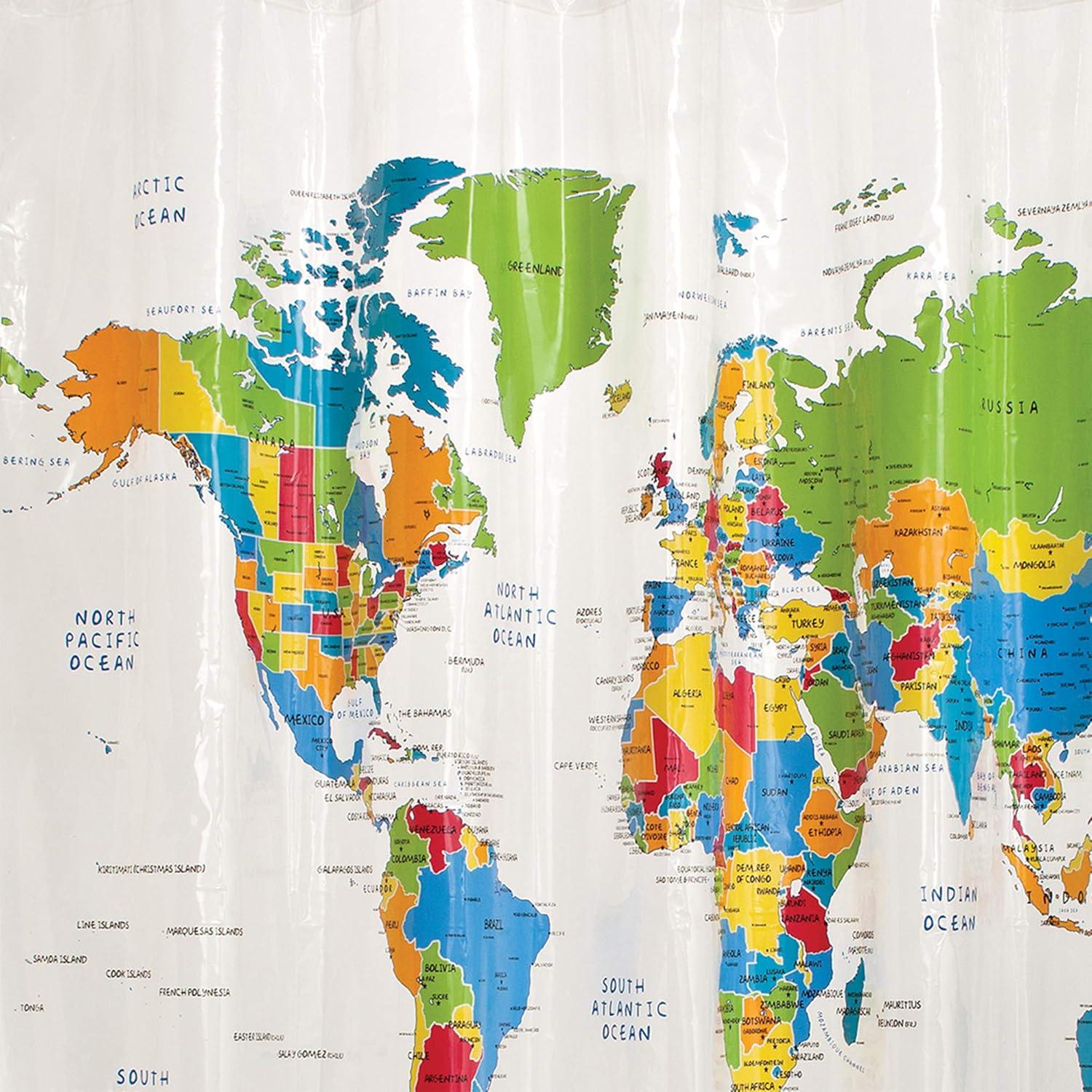 The World Shower Curtain - SKL Home