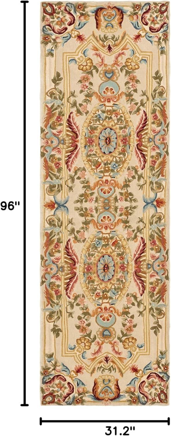 Savonnerie SAV202 Hand Tufted Area Rug - Sage/Beige - 8'x10' - Safavieh.