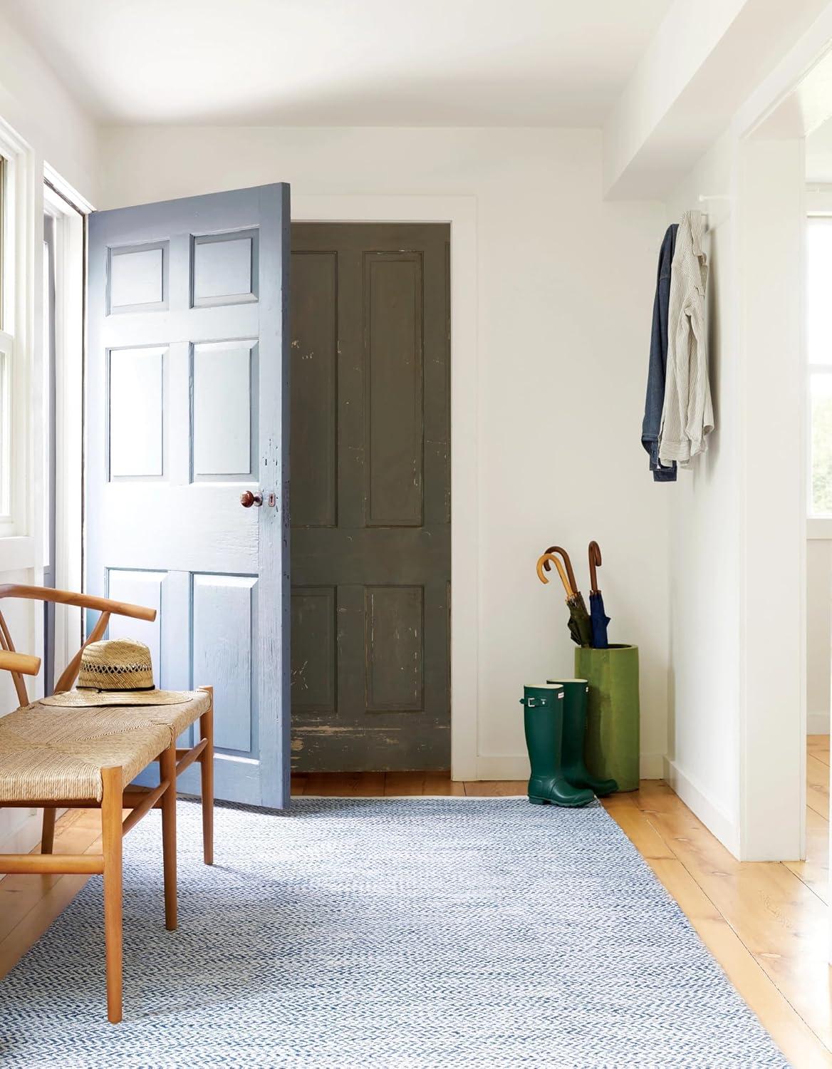 Coastal Blue Handwoven Indoor/Outdoor Rug