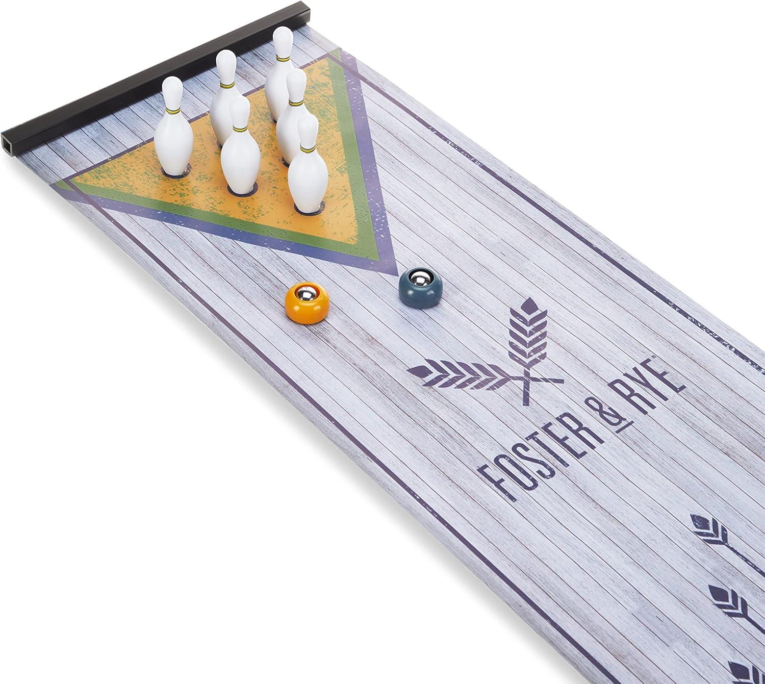 Foster & Rye Mini Tabletop Bowling Set with Game Mat