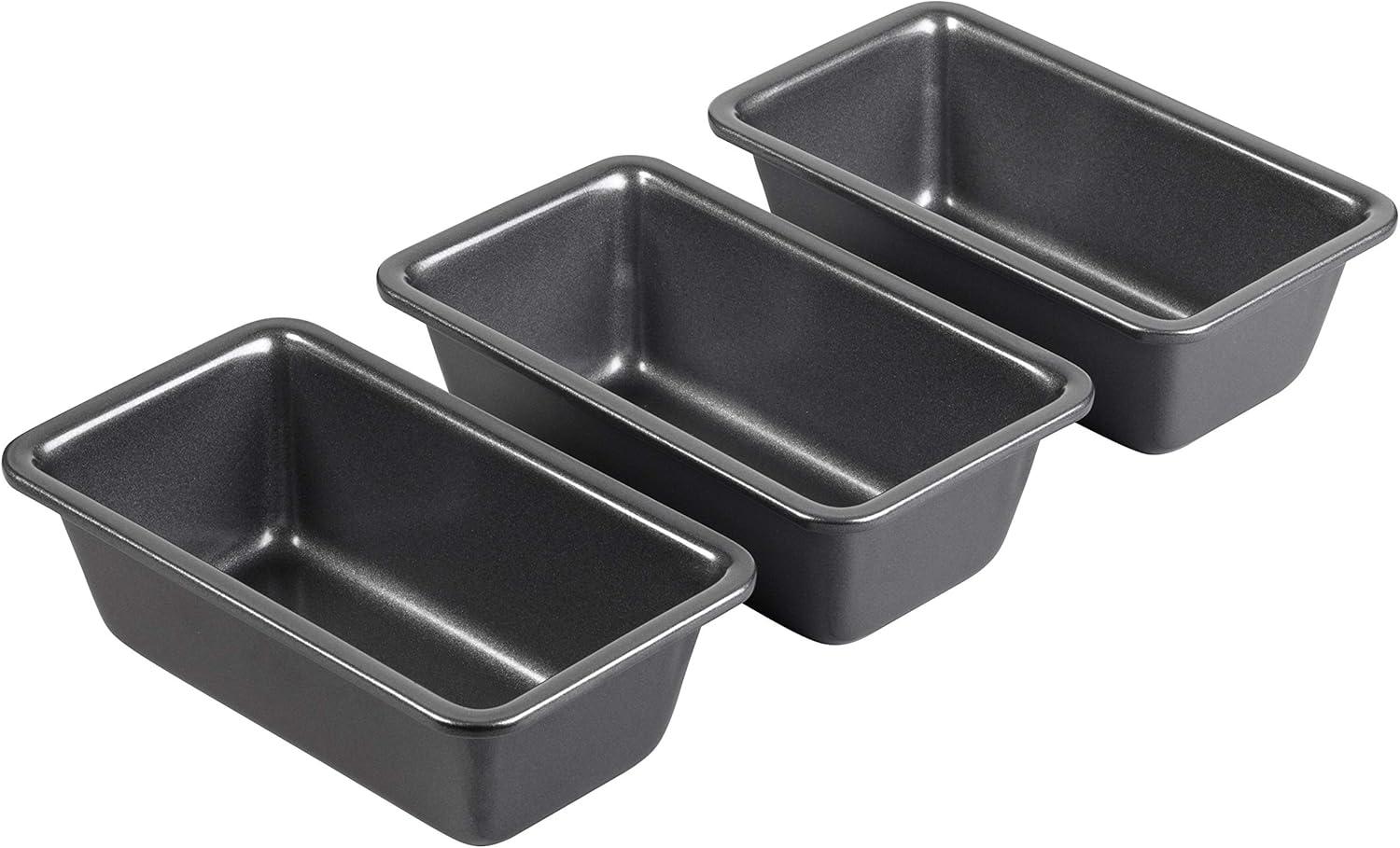 Non-Stick Steel Mini Loaf Pan Set, 3-Piece