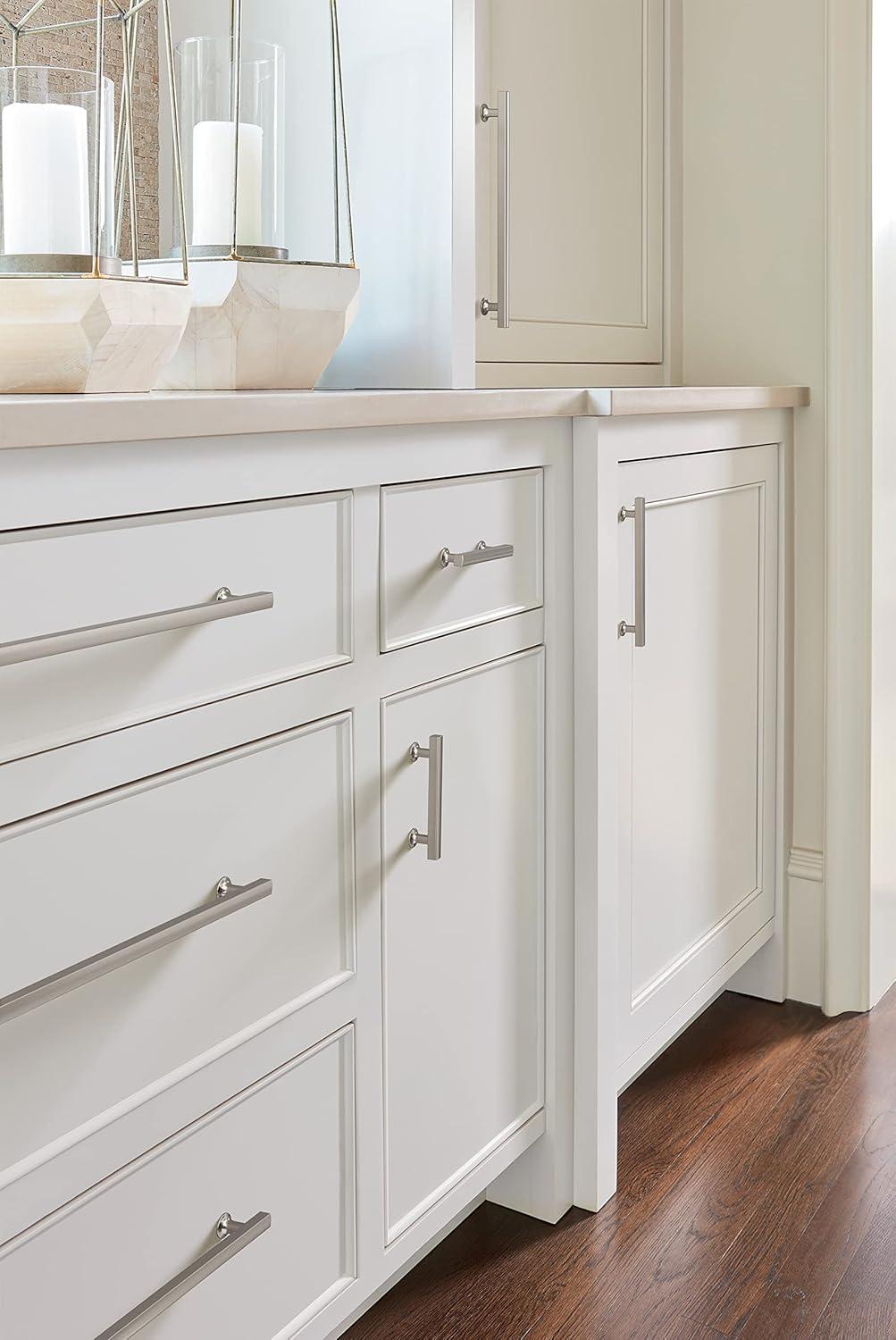 Amerock Everett 3-3/4 inch (96mm) Center-to-Center Satin Nickel Cabinet Pull