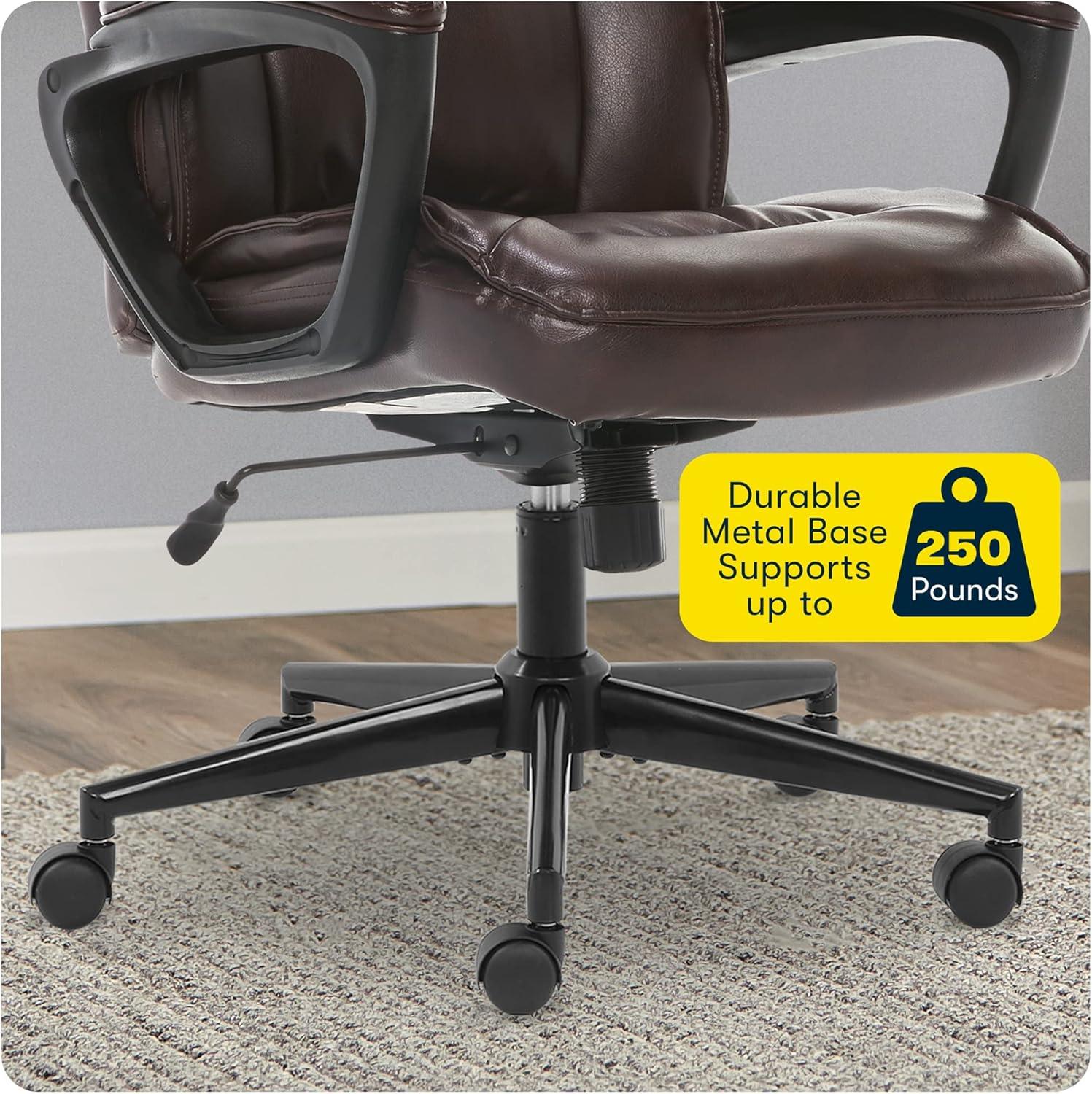 Style Hannah Office Chair Bonded Leather Comfort - Serta