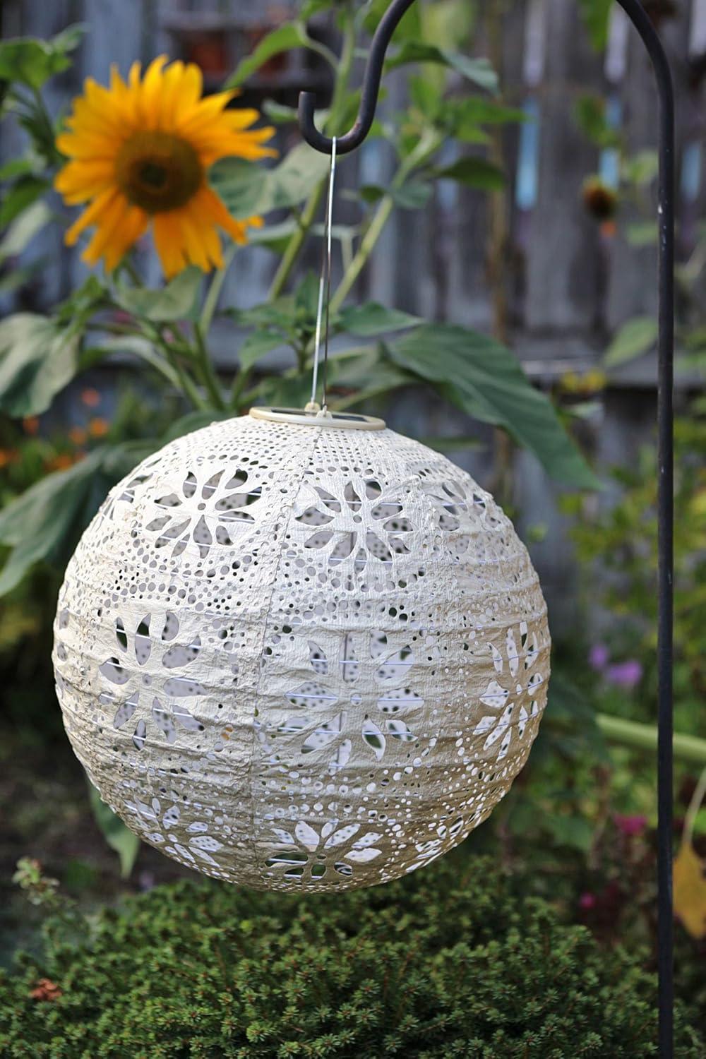 Boho Globe Solar Outdoor Lantern