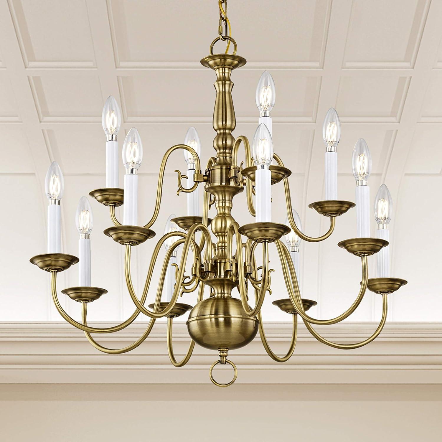 Livex Lighting - Williamsburgh - 12 Light Chandelier in Traditional Style - 26