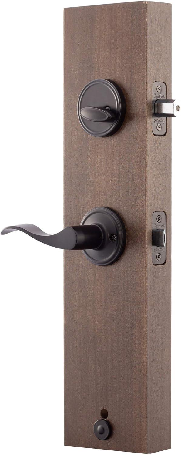 Copper Creek Copper Creek Handleset with Single Cylinder Deadbolt and Copper Creek Door Lever and Colonial Rosette