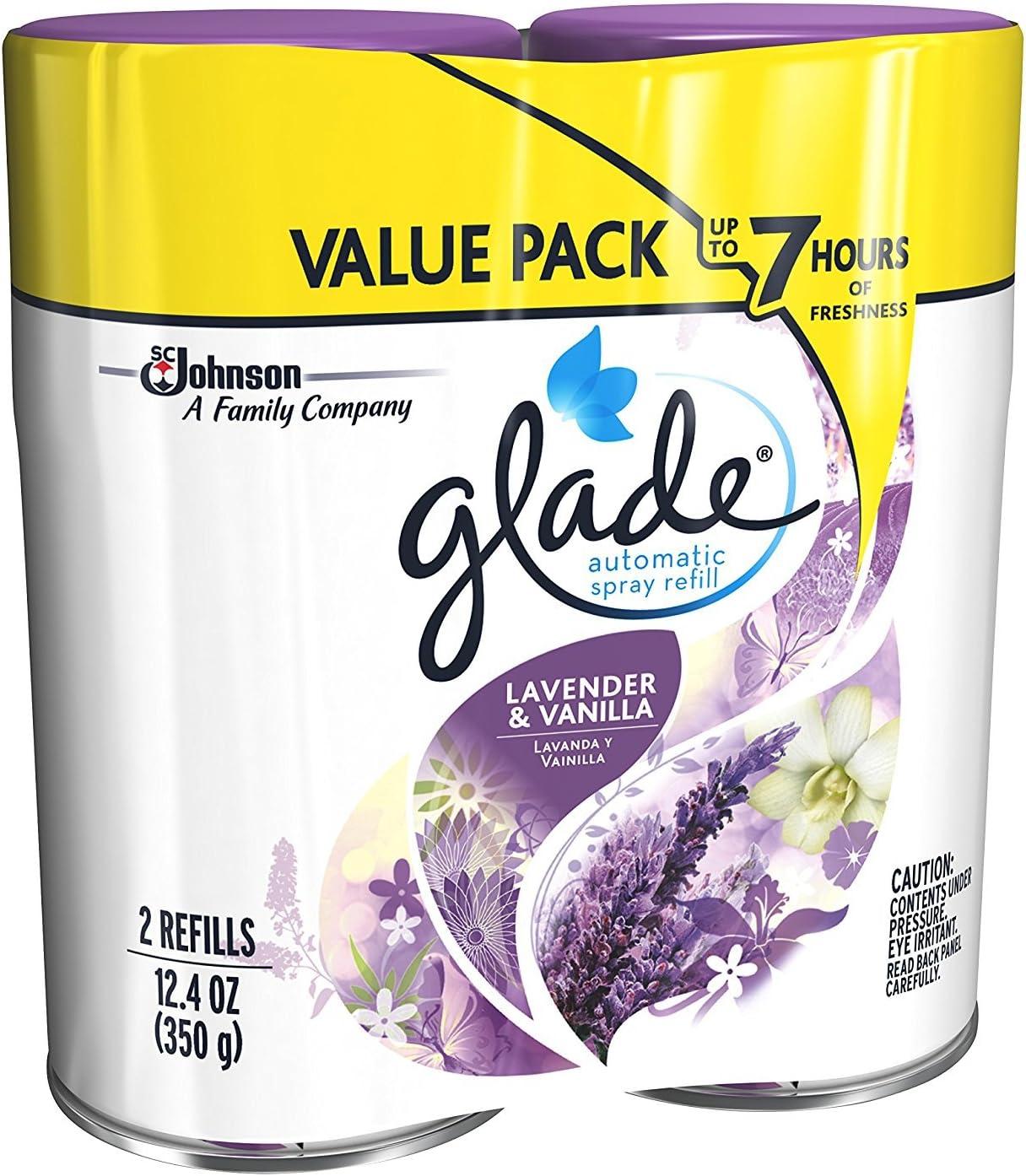 Glade Automatic Spray Air Freshener - Lavender & Vanilla - 6.2oz/2pk