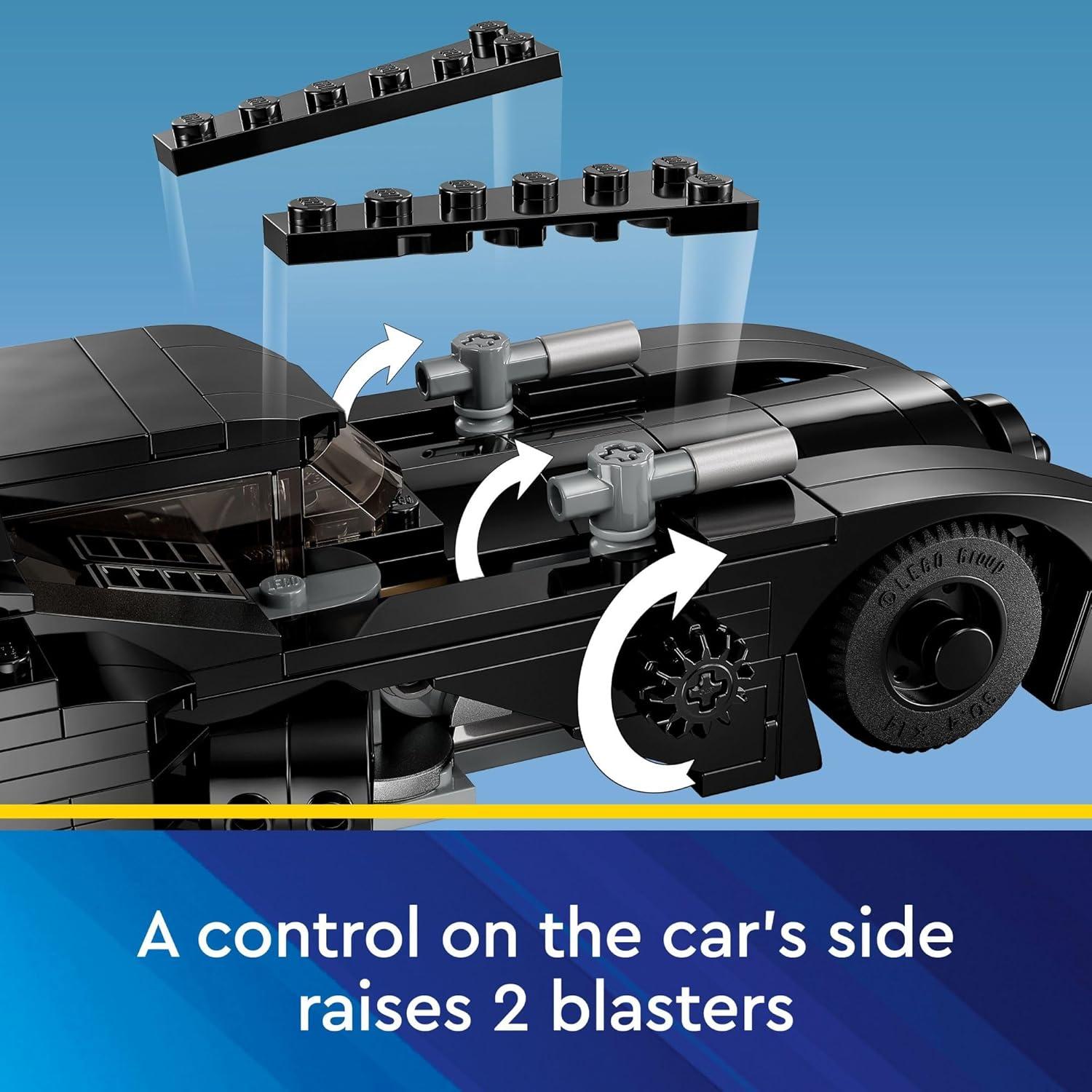 LEGO DC Batmobile: Batman vs. The Joker Chase 76224 Building Toy Set, this DC Super Hero Toy Features Batman's Iconic Vehicle with Weapons and a Minifigure Compatible Cockpit, DC Gift for 8 Year Olds